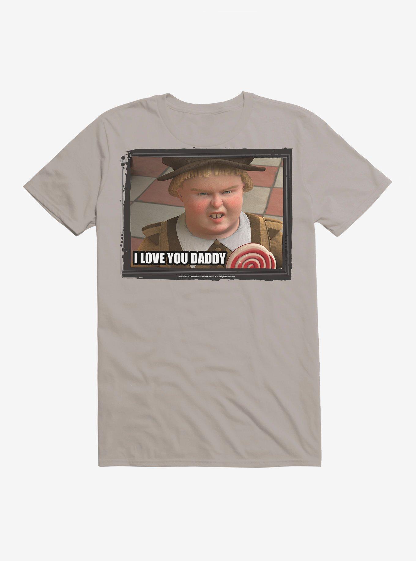 Shrek Butter Pants I Love You Daddy T-Shirt, LIGHT GREY, hi-res