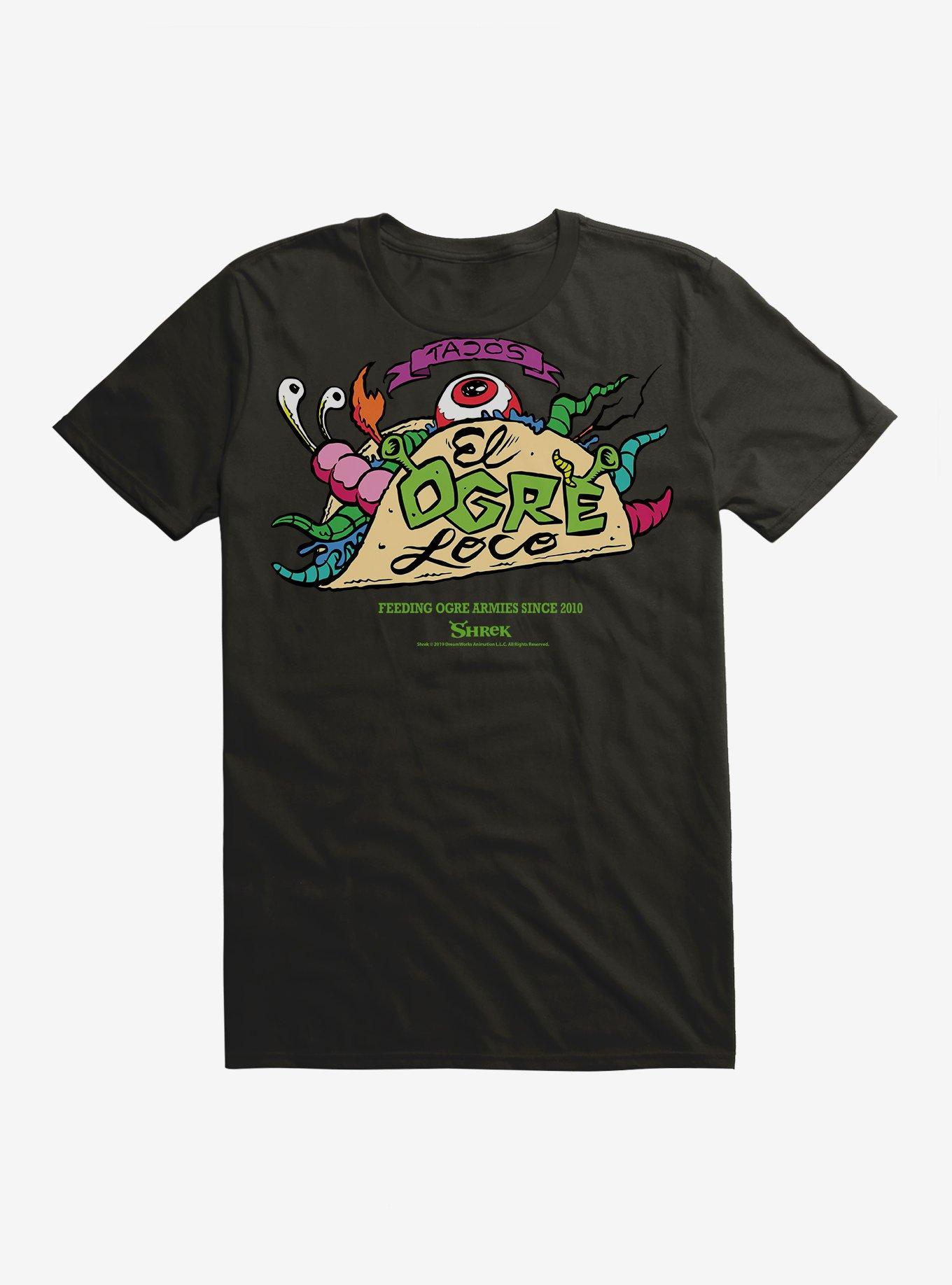 Shrek El Ogre Loco T-Shirt, BLACK, hi-res