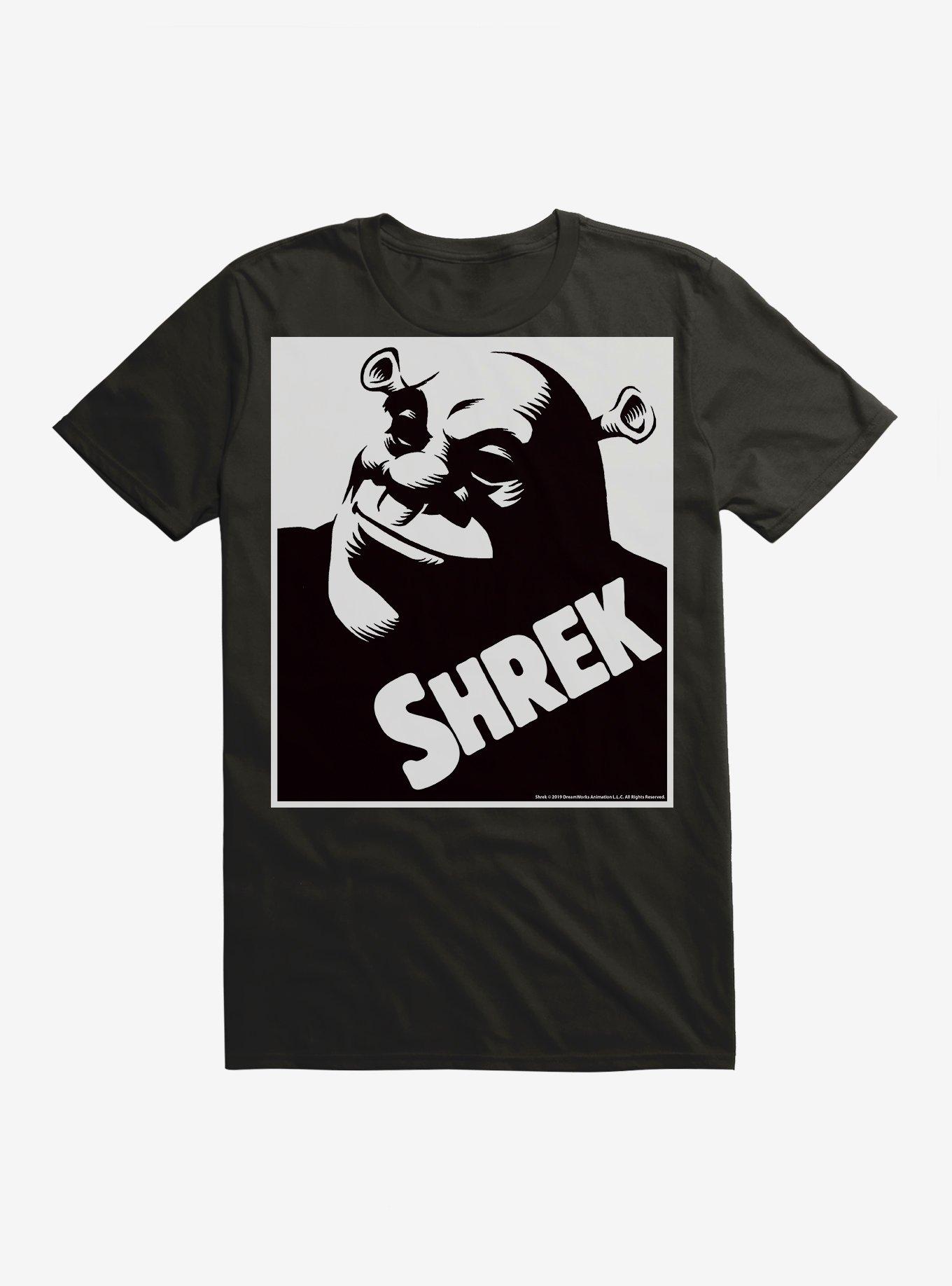 Shrek Shrek Black and White T-Shirt, BLACK, hi-res