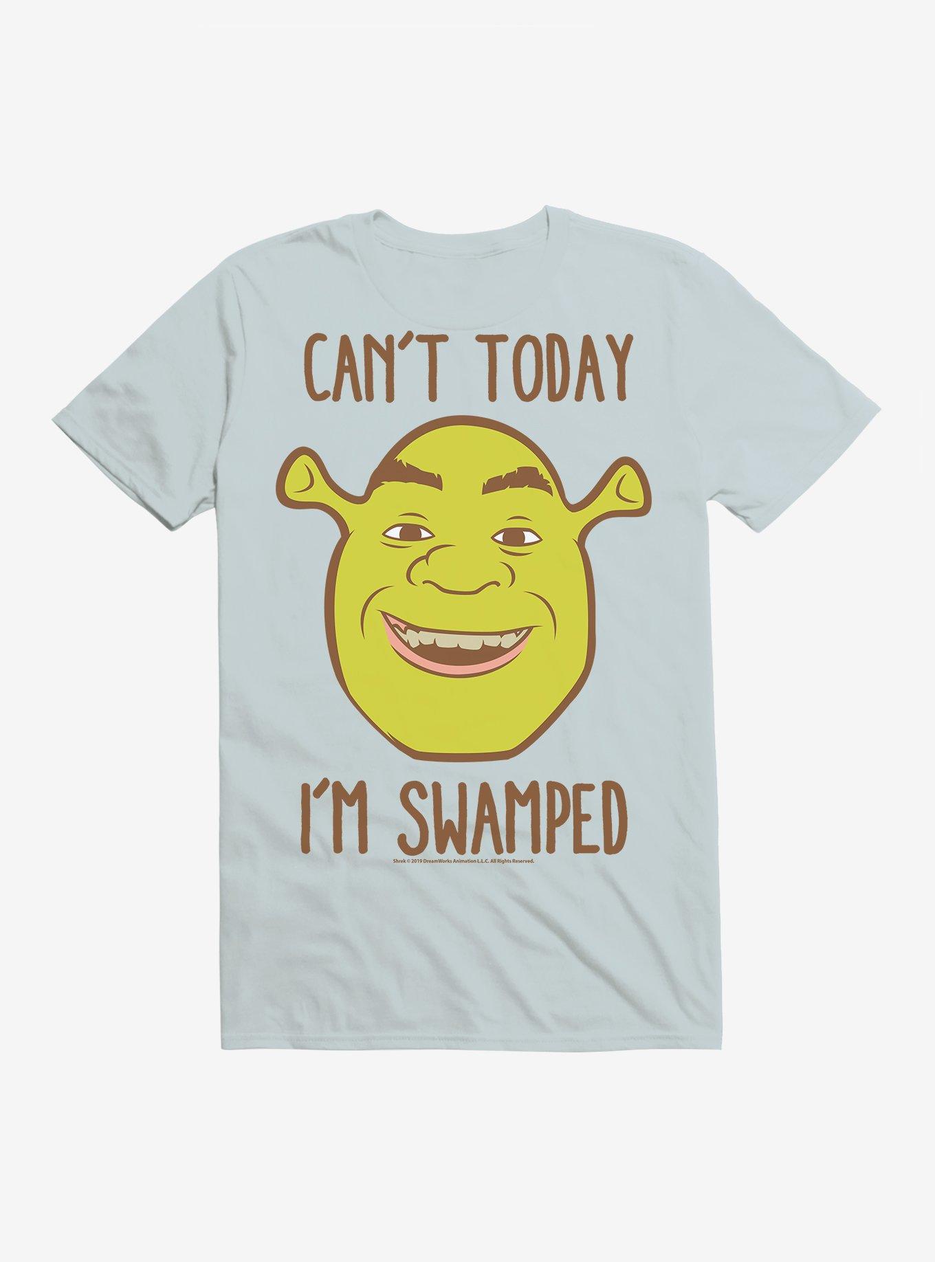 Shrek Can't Today I'm Swamped T-Shirt, LIGHT BLUE, hi-res