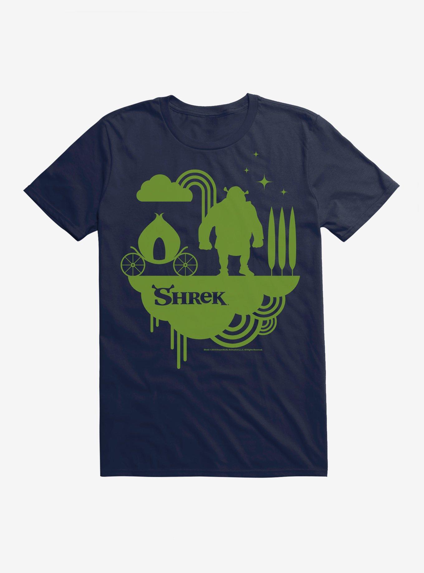 Shrek Onion Carriage Outline T-Shirt, , hi-res