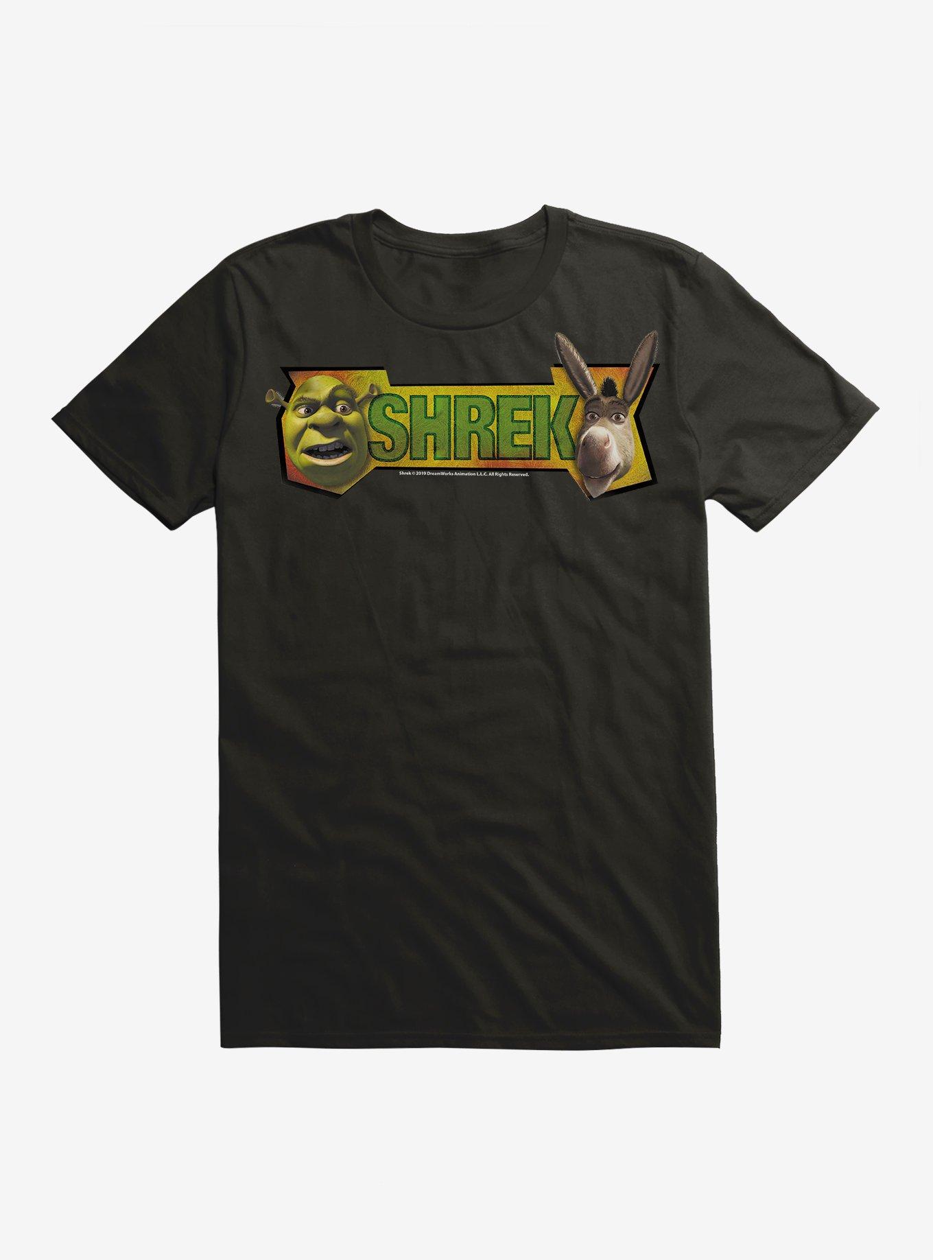 Shrek Shrek And Donkey Faces T-Shirt, , hi-res