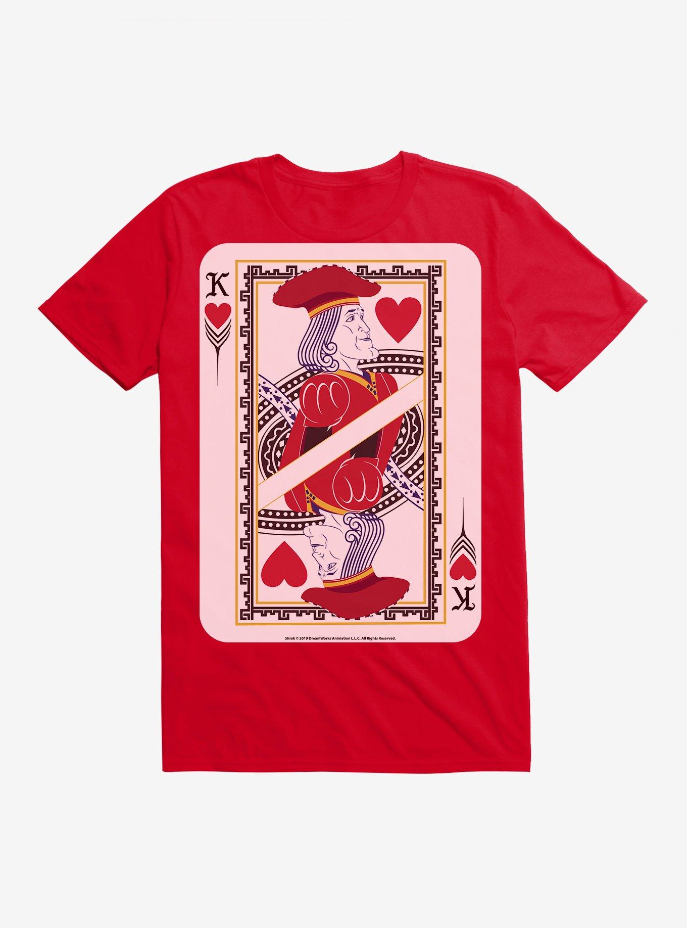 Shrek Farquaad King Card T-Shirt, RED, hi-res