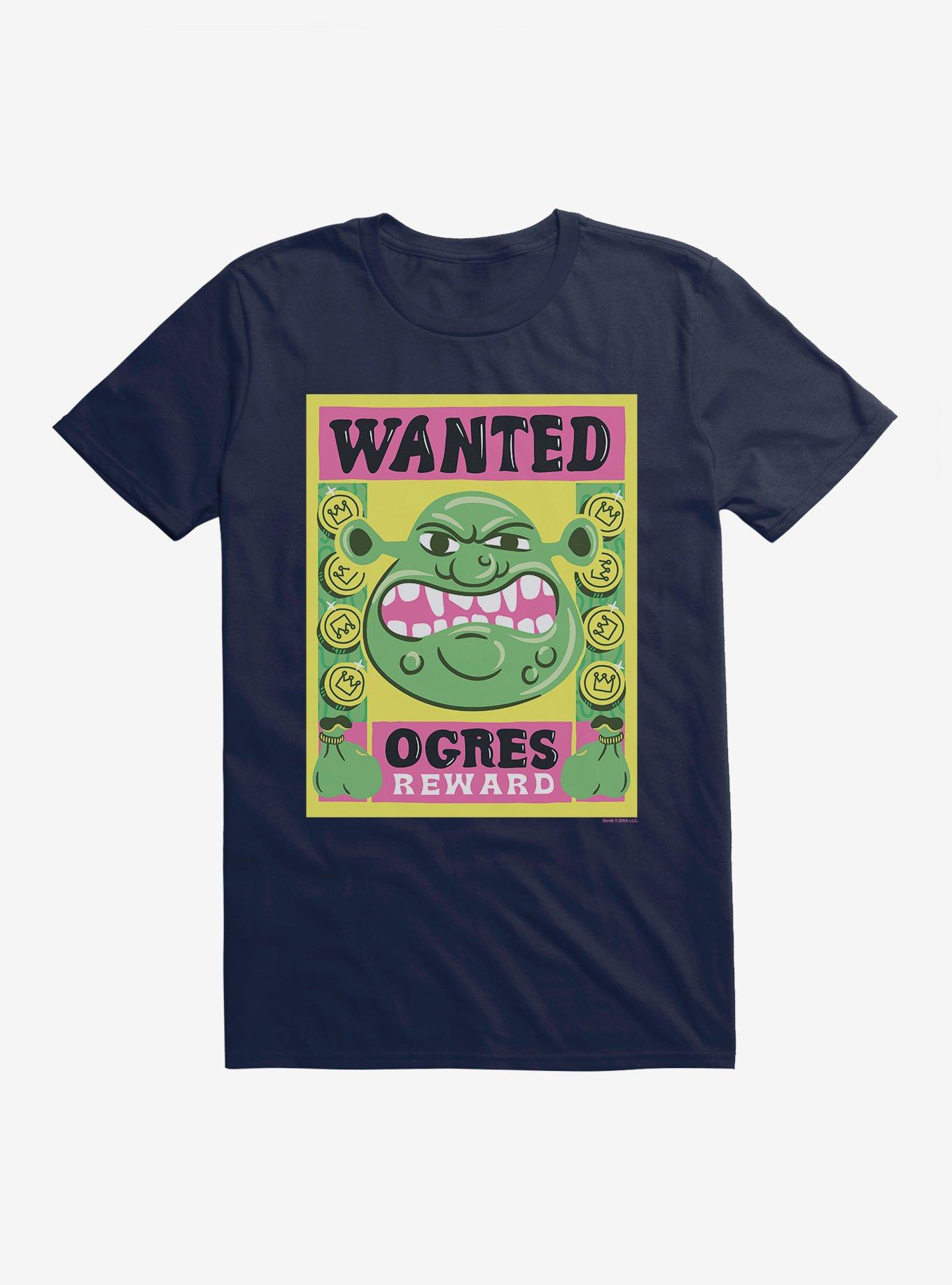 Shrek Wanted Ogres Poster T-Shirt