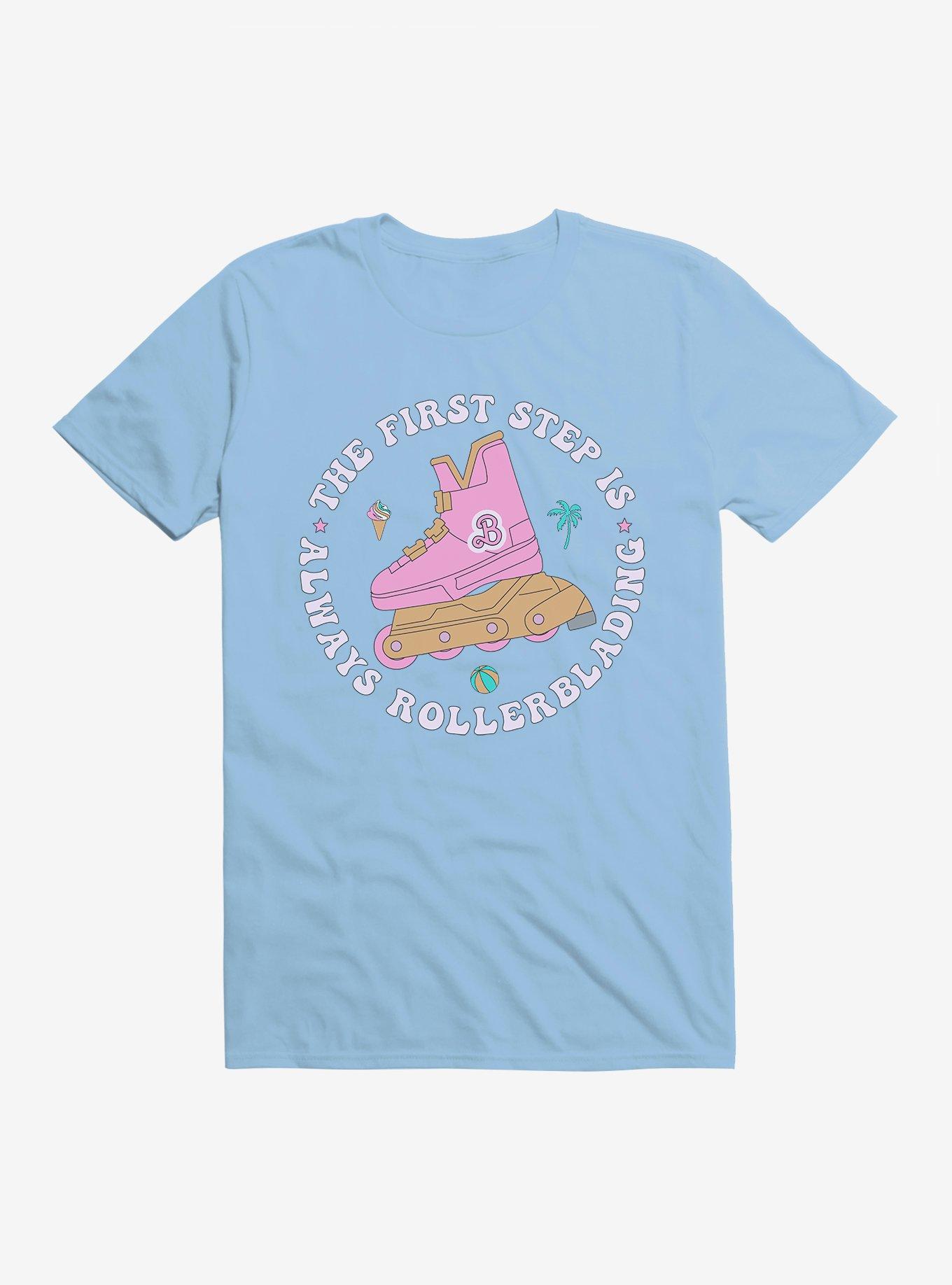 Barbie The Movie Always Rollerblading T-Shirt, LIGHT BLUE, hi-res