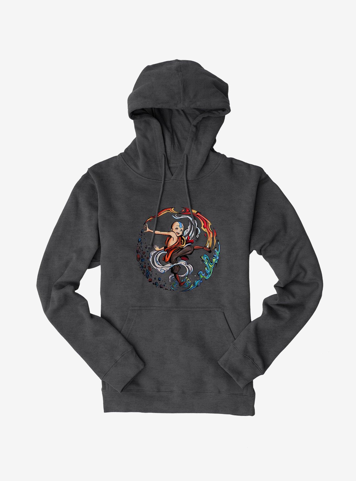 Avatar: The Last Airbender The Allbender Hoodie, DARK HEATHER, hi-res
