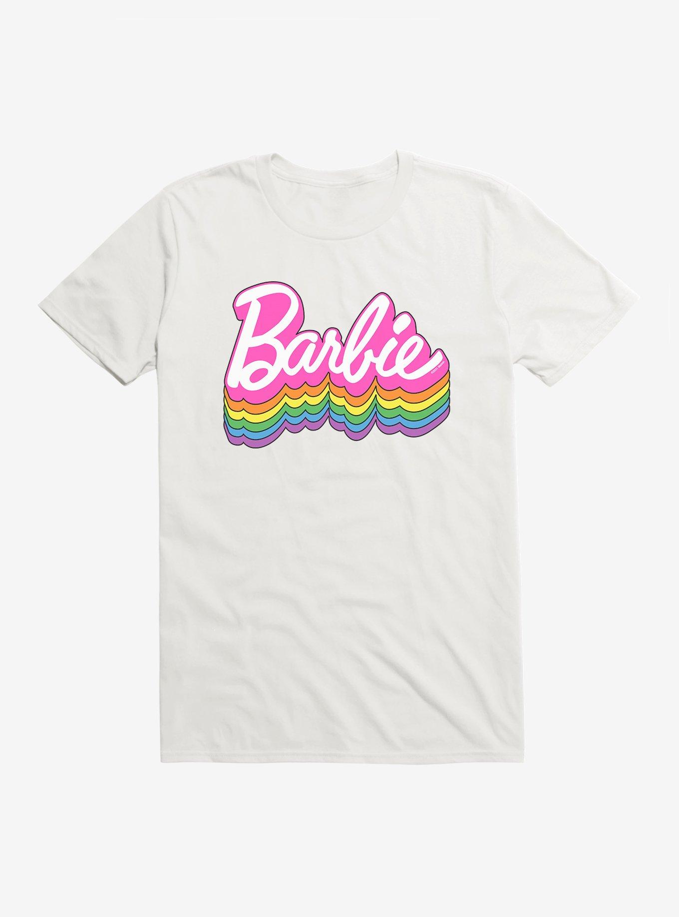 Barbie Logo Pride Rainbow Shadow T-Shirt, , hi-res