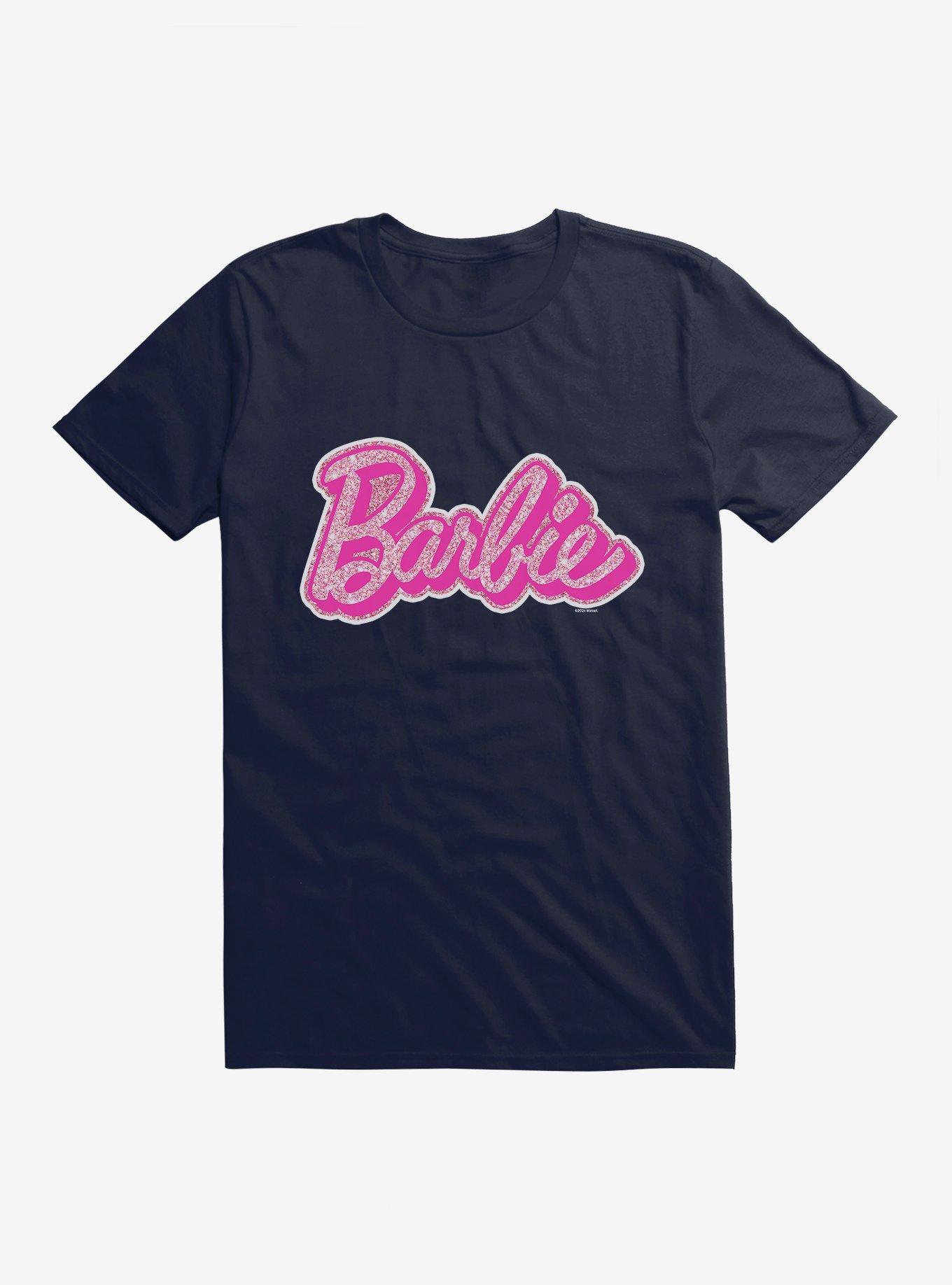 Barbie Glam Logo T-Shirt, NAVY, hi-res