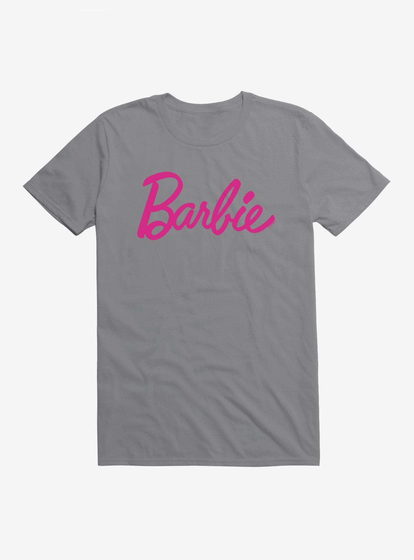 Barbie Classic Pink Script T-Shirt, , hi-res