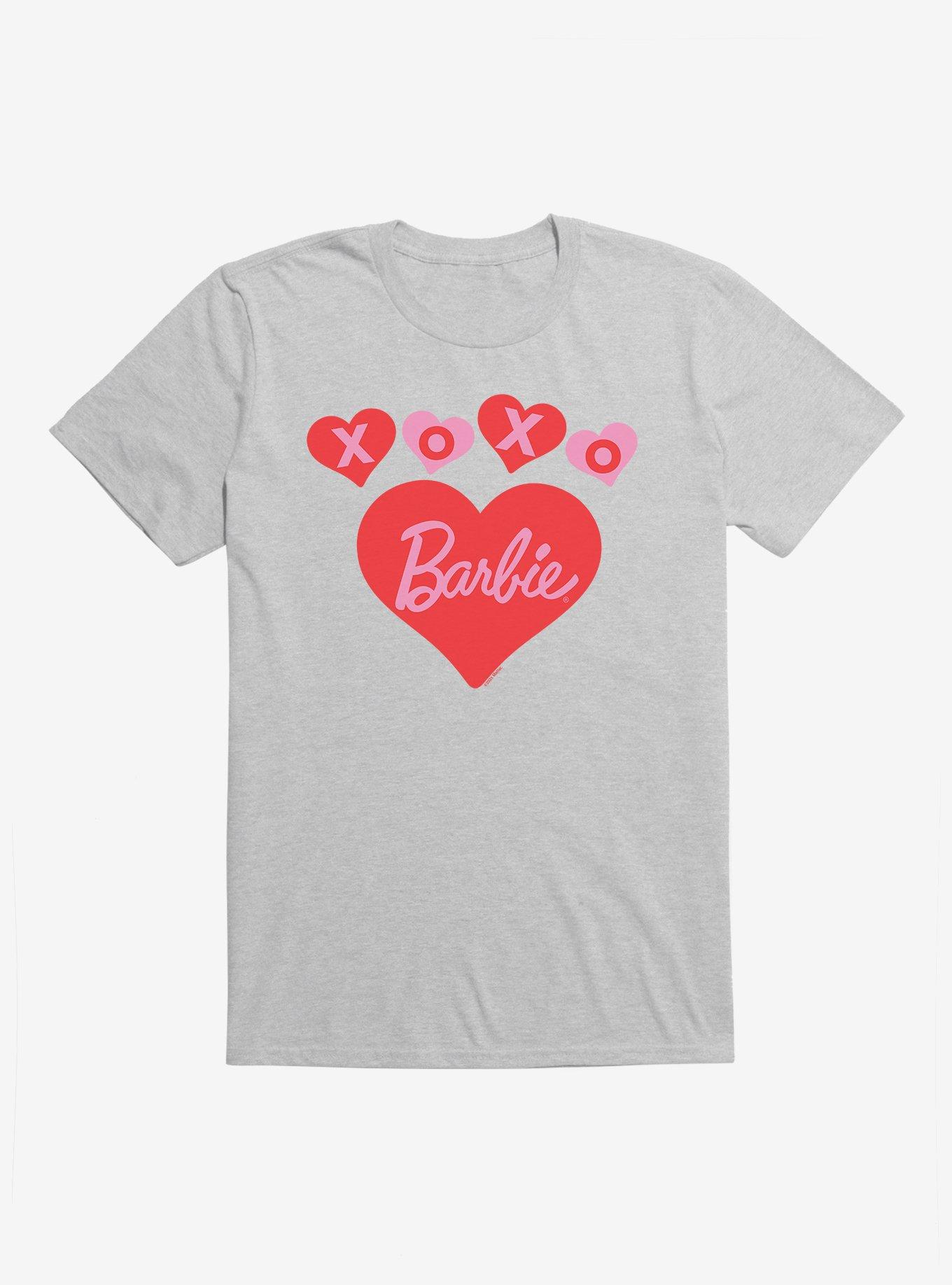 Barbie Valentine's Day XOXO Love T-Shirt, HEATHER GREY, hi-res