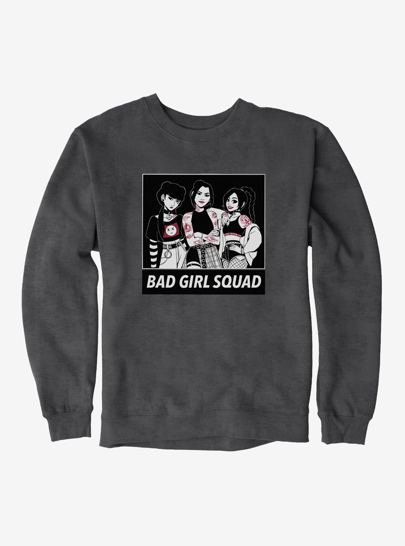 Avatar: The Last Airbender Bad Girl Squad Sweatshirt, DARK HEATHER, hi-res view 1