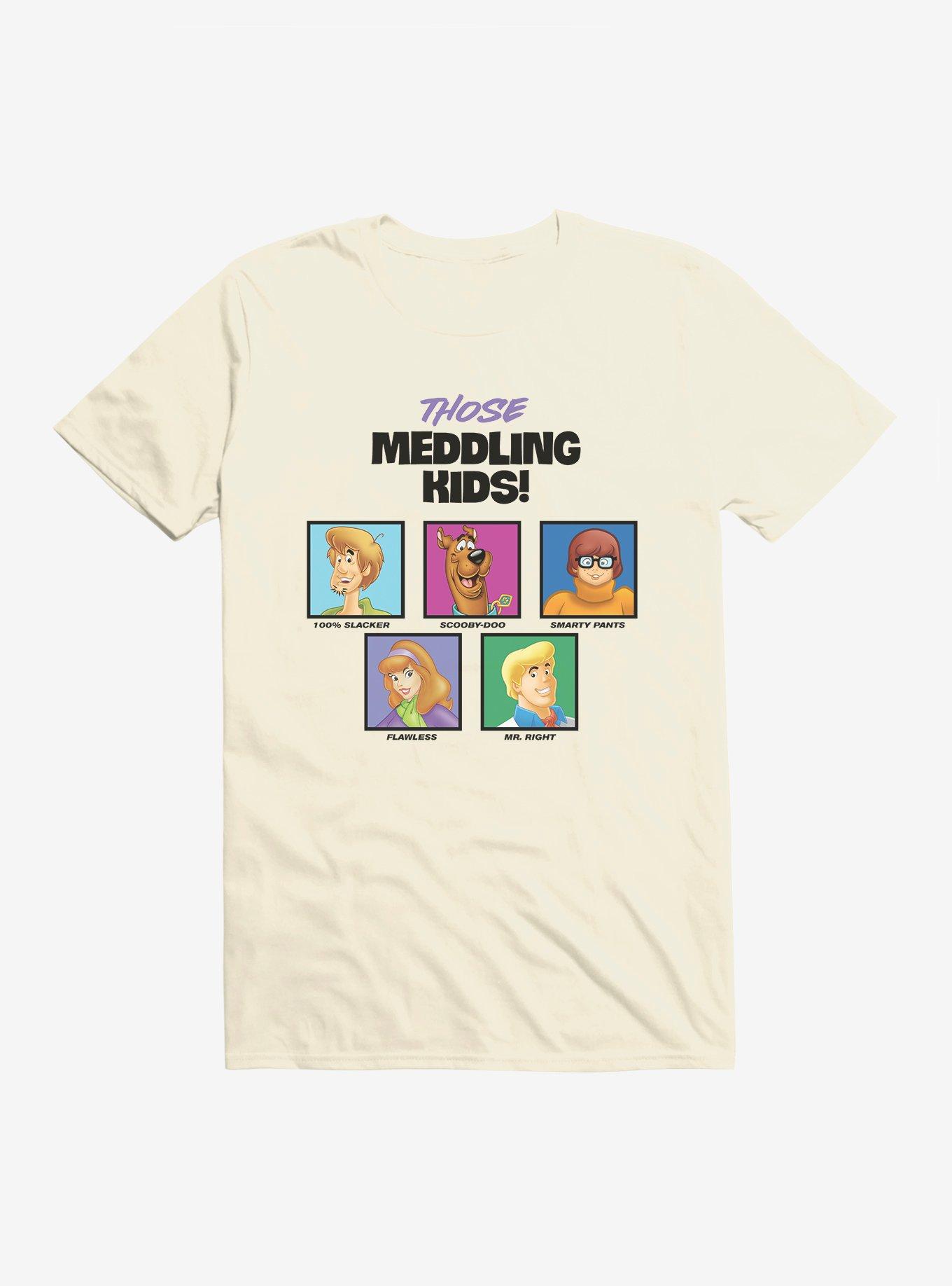 Scooby-Doo Those Meddling Kids: Velma, Fred, Daphne, Shaggy And Scooby T-Shirt, NATURAL, hi-res