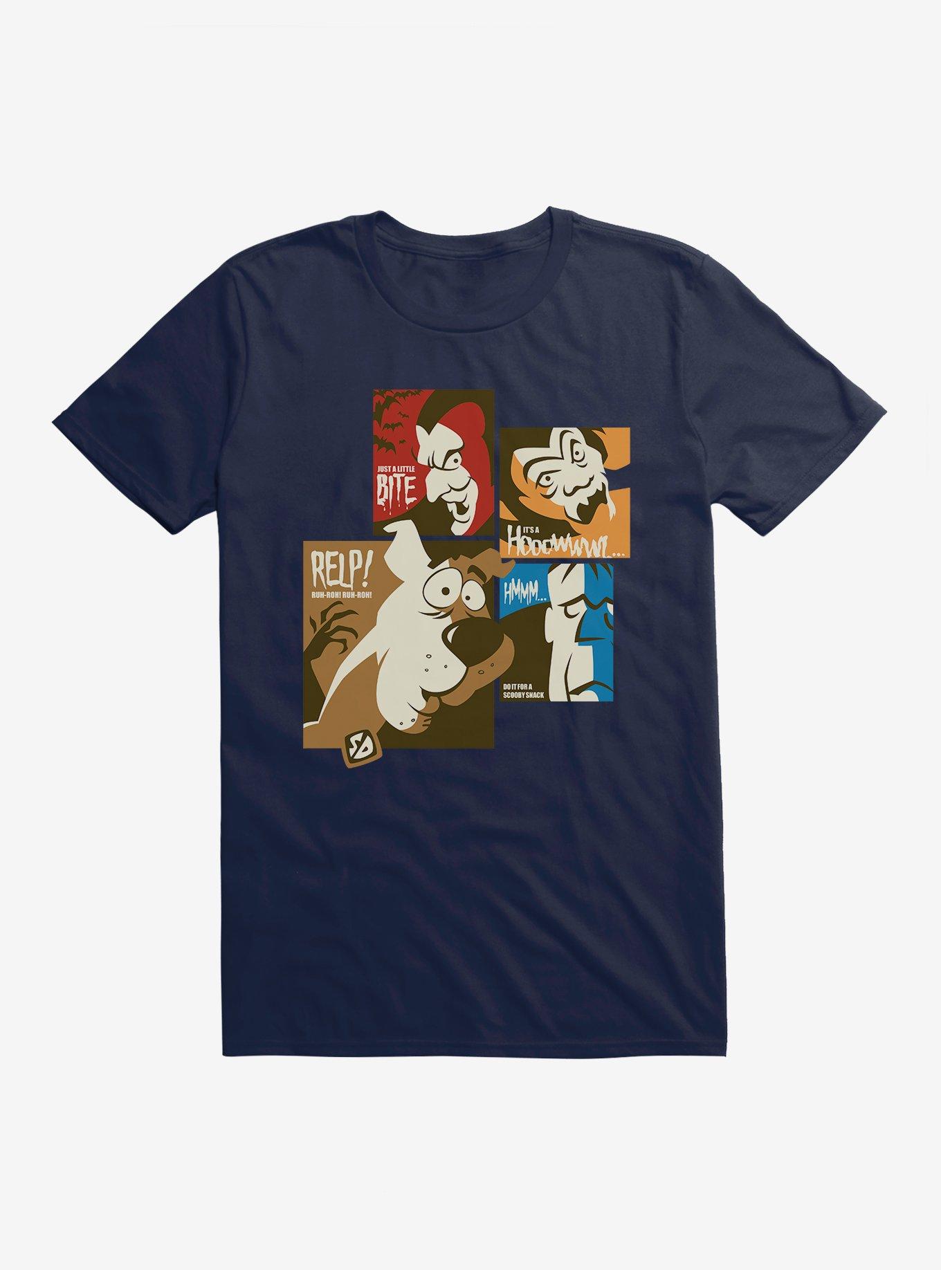 Scooby-Doo Relp! Vampire, Wolfman, And Frankenstein T-Shirt, MIDNIGHT NAVY, hi-res