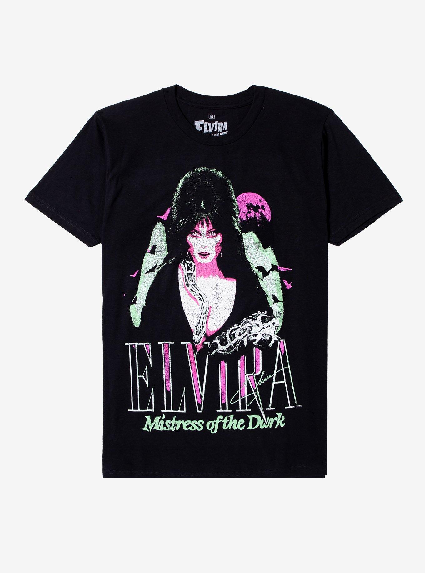 Elvira Mistress Of The Dark Snake T-Shirt, BLACK, hi-res