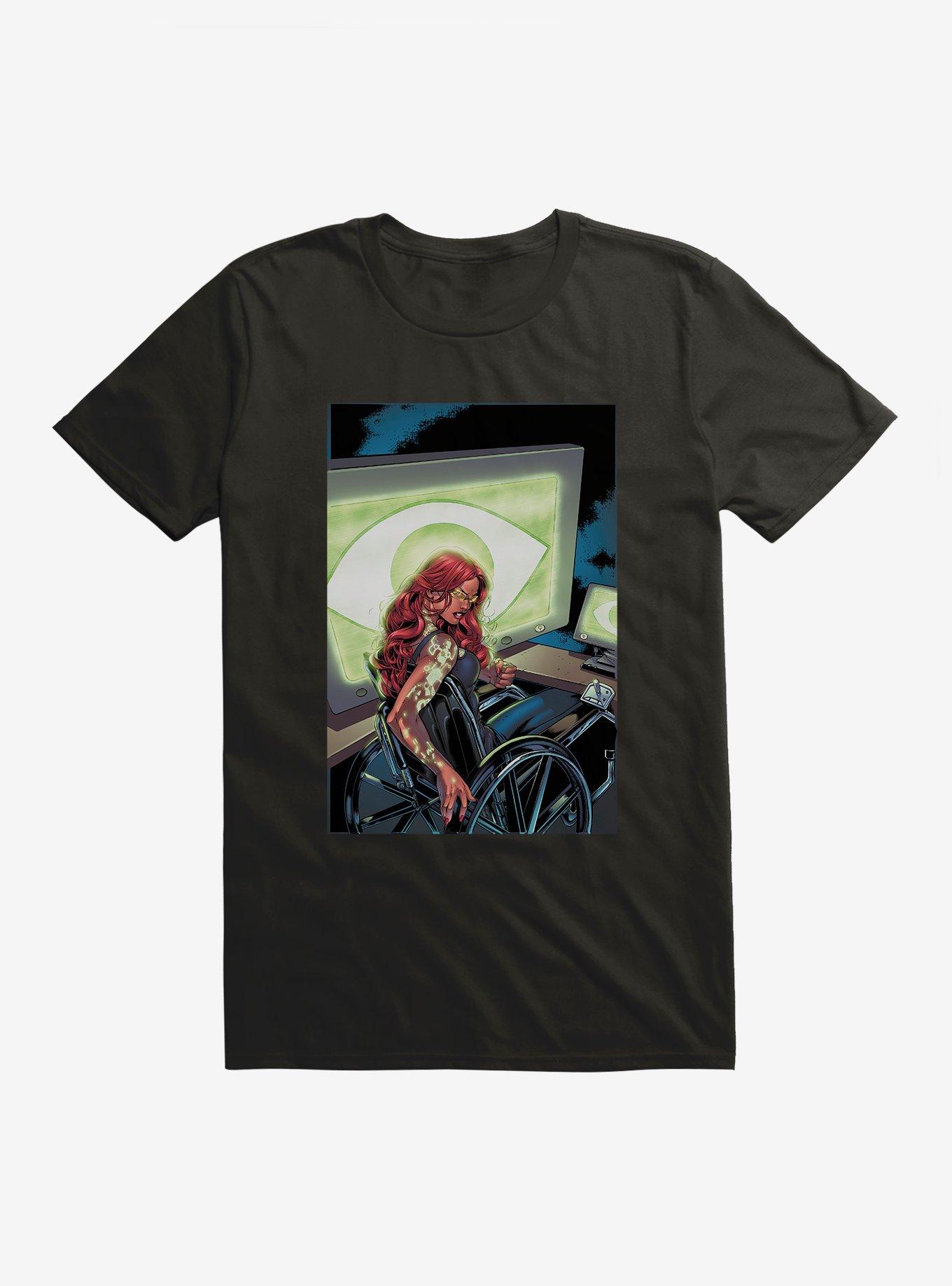 DC Comics Birds Of Prey Barbara Gordon Comic Art T-Shirt, BLACK, hi-res