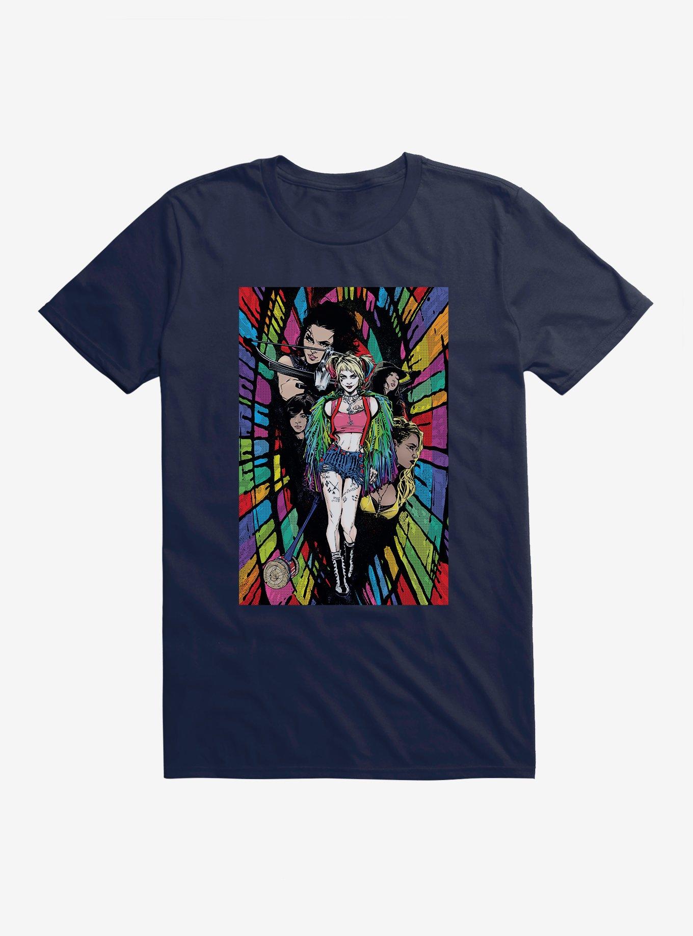 DC Comics Birds Of Prey Harley Quinn Pop Sketch T-Shirt, MIDNIGHT NAVY, hi-res