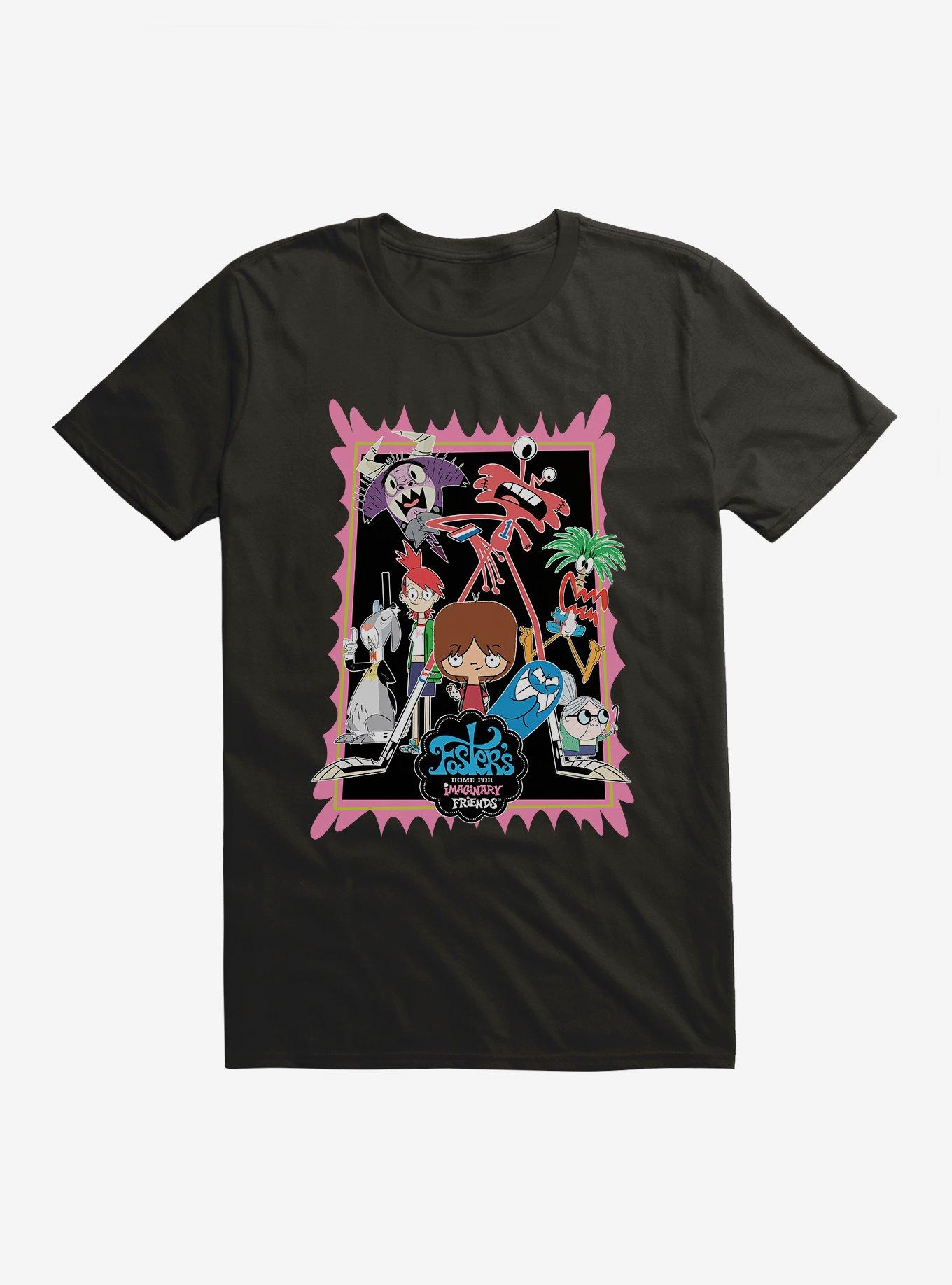 Foster's Home For Imaginary Friends Main Character Frame T-Shirt, BLACK, hi-res