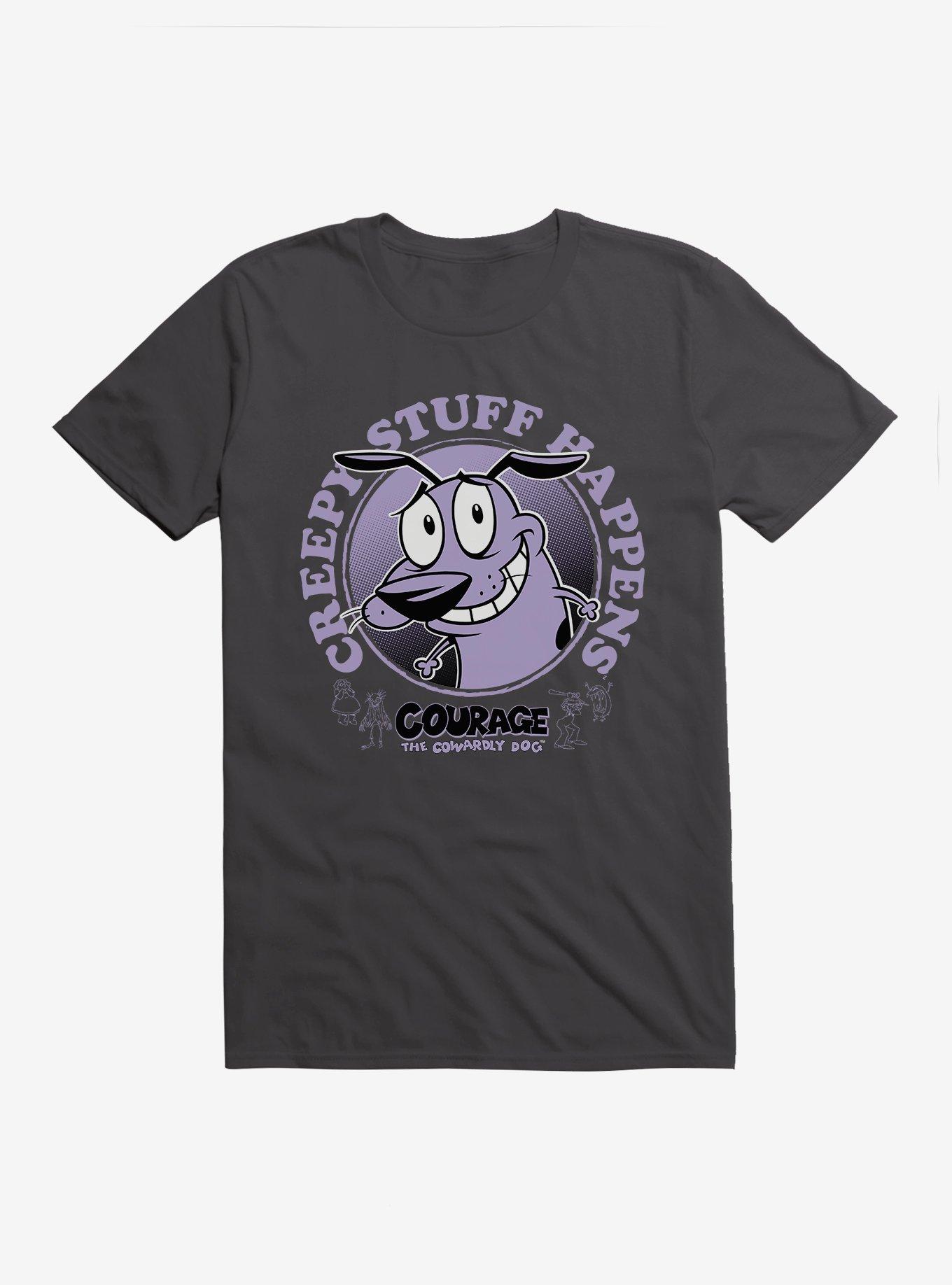 Courage The Cowardly Dog Creepy Stuff Happens T-Shirt, , hi-res