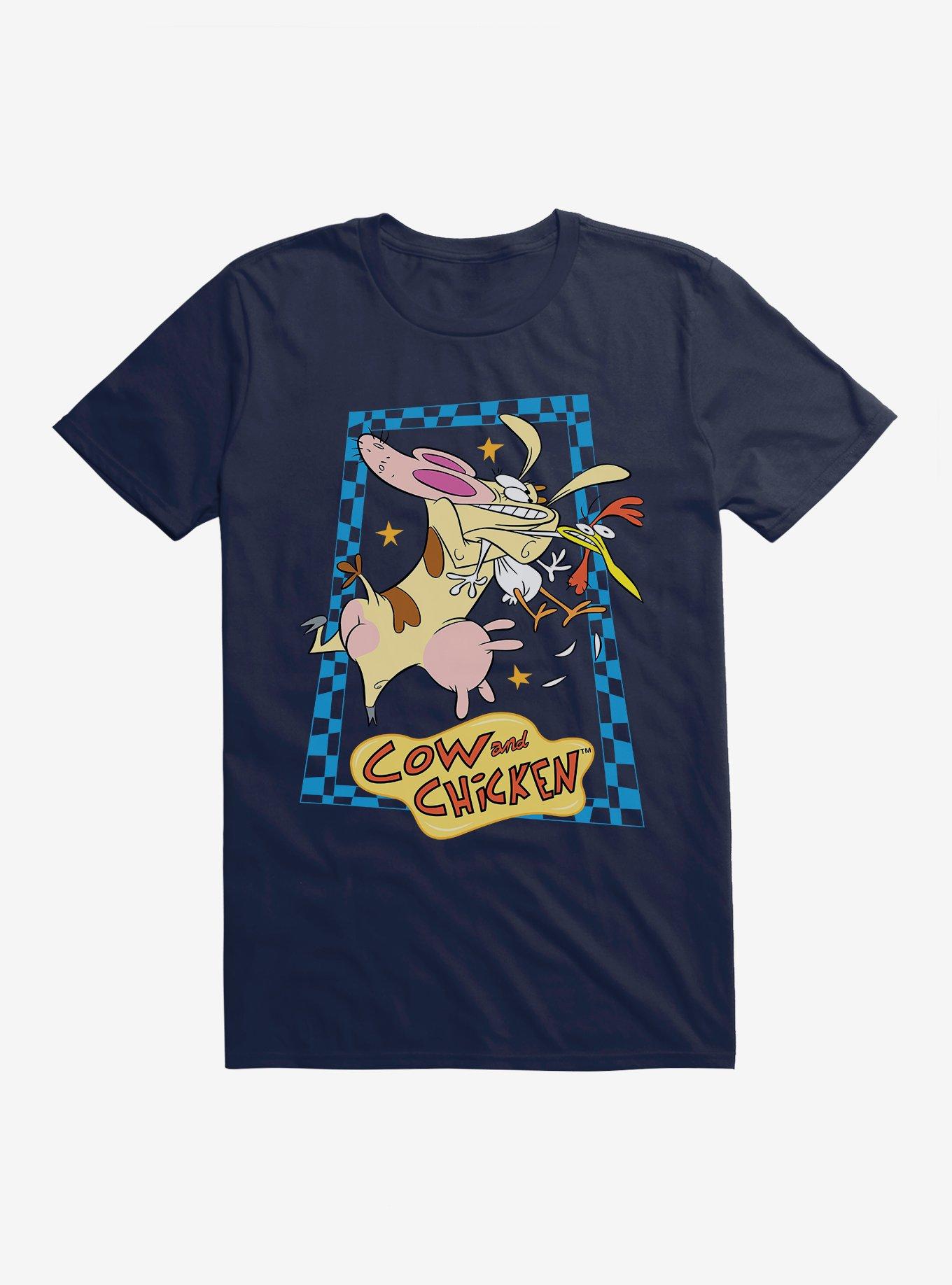 Cartoon Network Cow And Chicken Squeeze T-Shirt, MIDNIGHT NAVY, hi-res