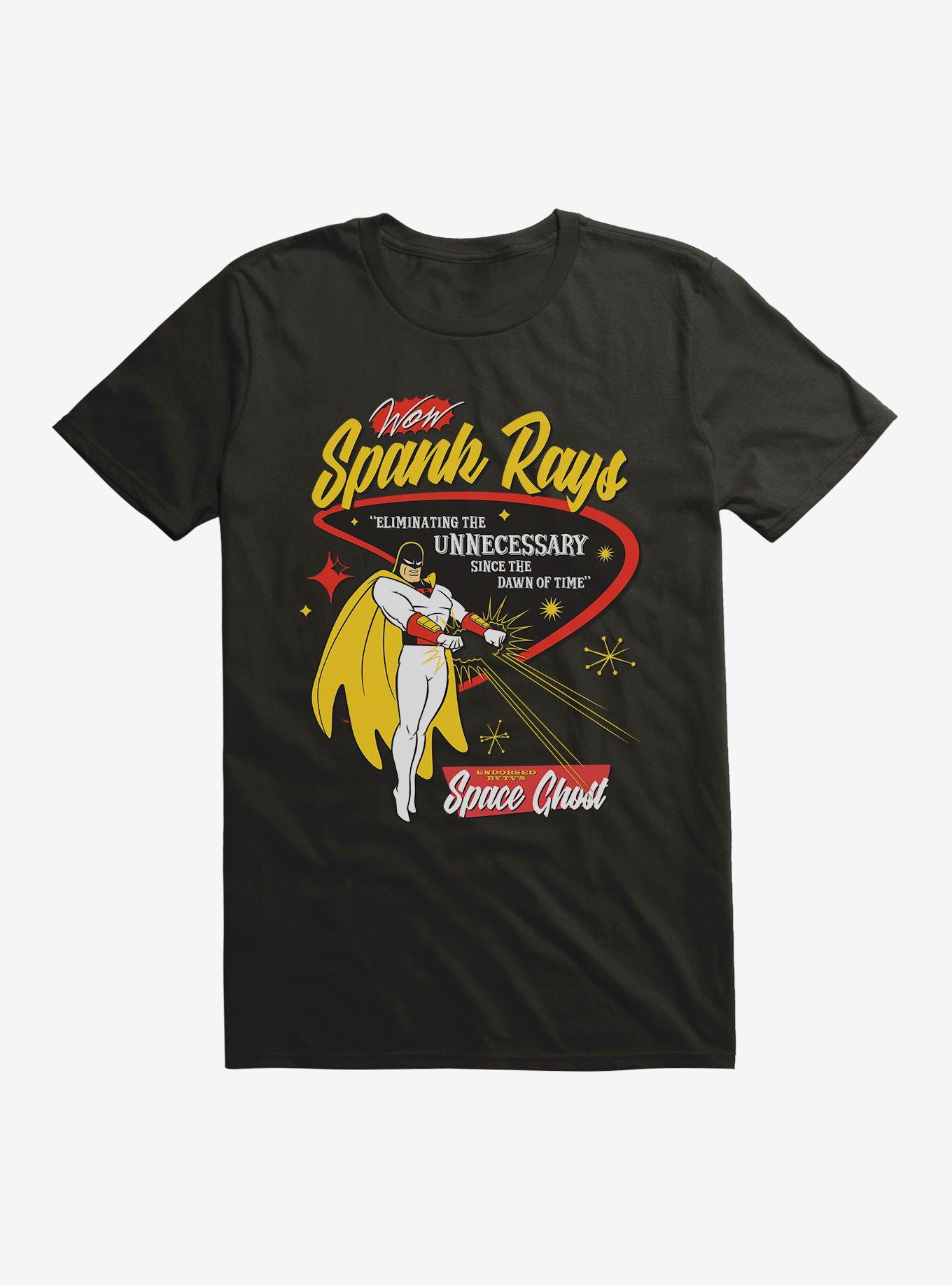 Space Ghost Spank Rays T-Shirt, BLACK, hi-res