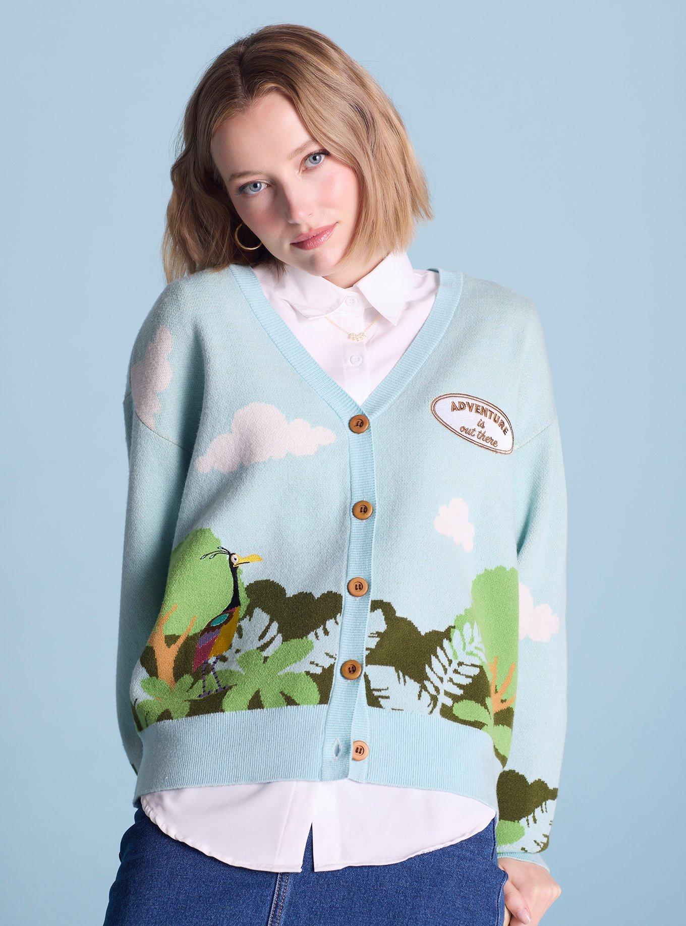 Disney Pixar Up Adventure Is Out There Scenic Women's Knit Cardigan — BoxLunch Exclusive 