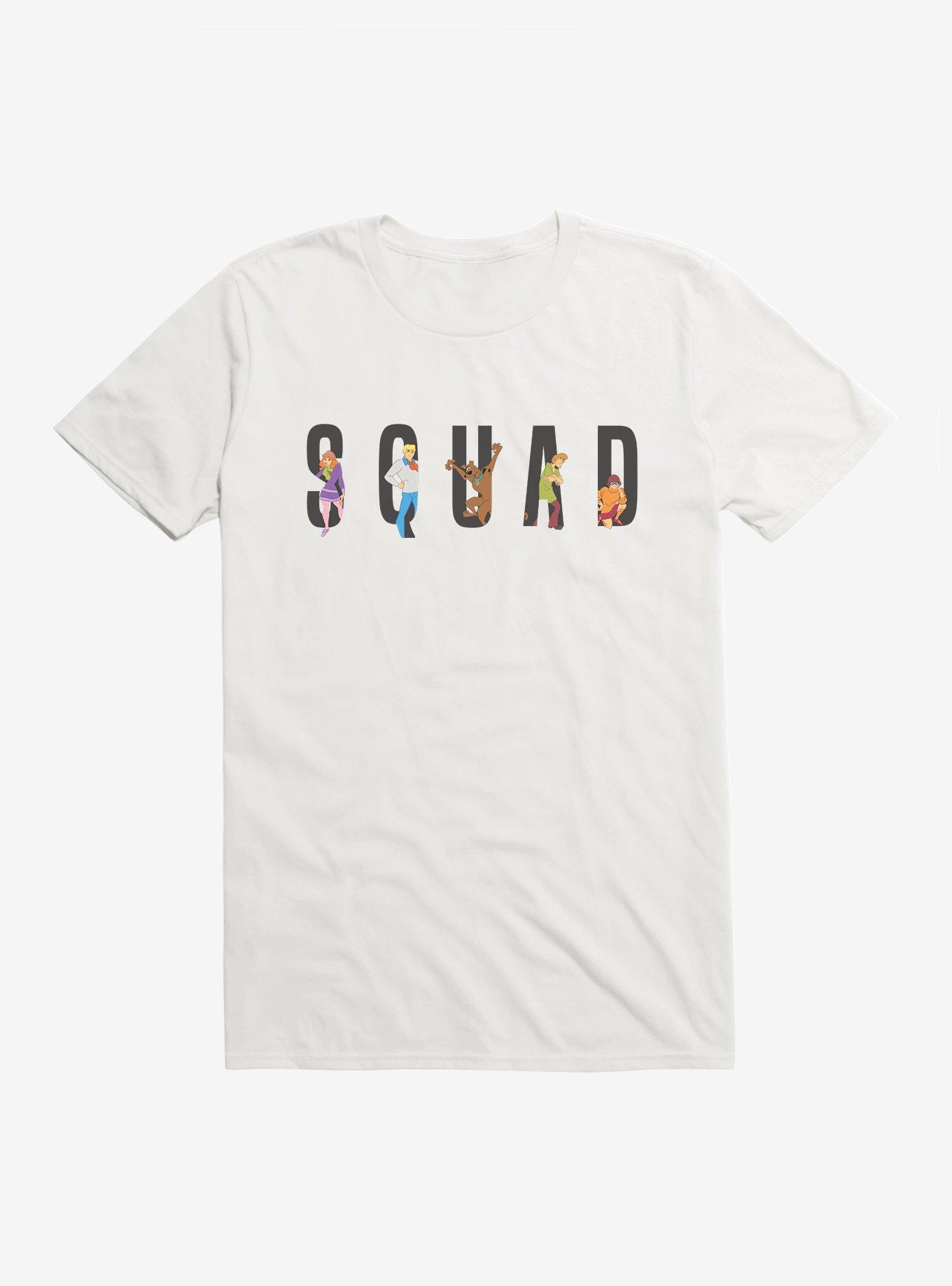 Scooby-Doo 50th Anniversary Squad Goals: Fred, Daphne, Velma, Shaggy and Scooby T-Shirt, WHITE, hi-res