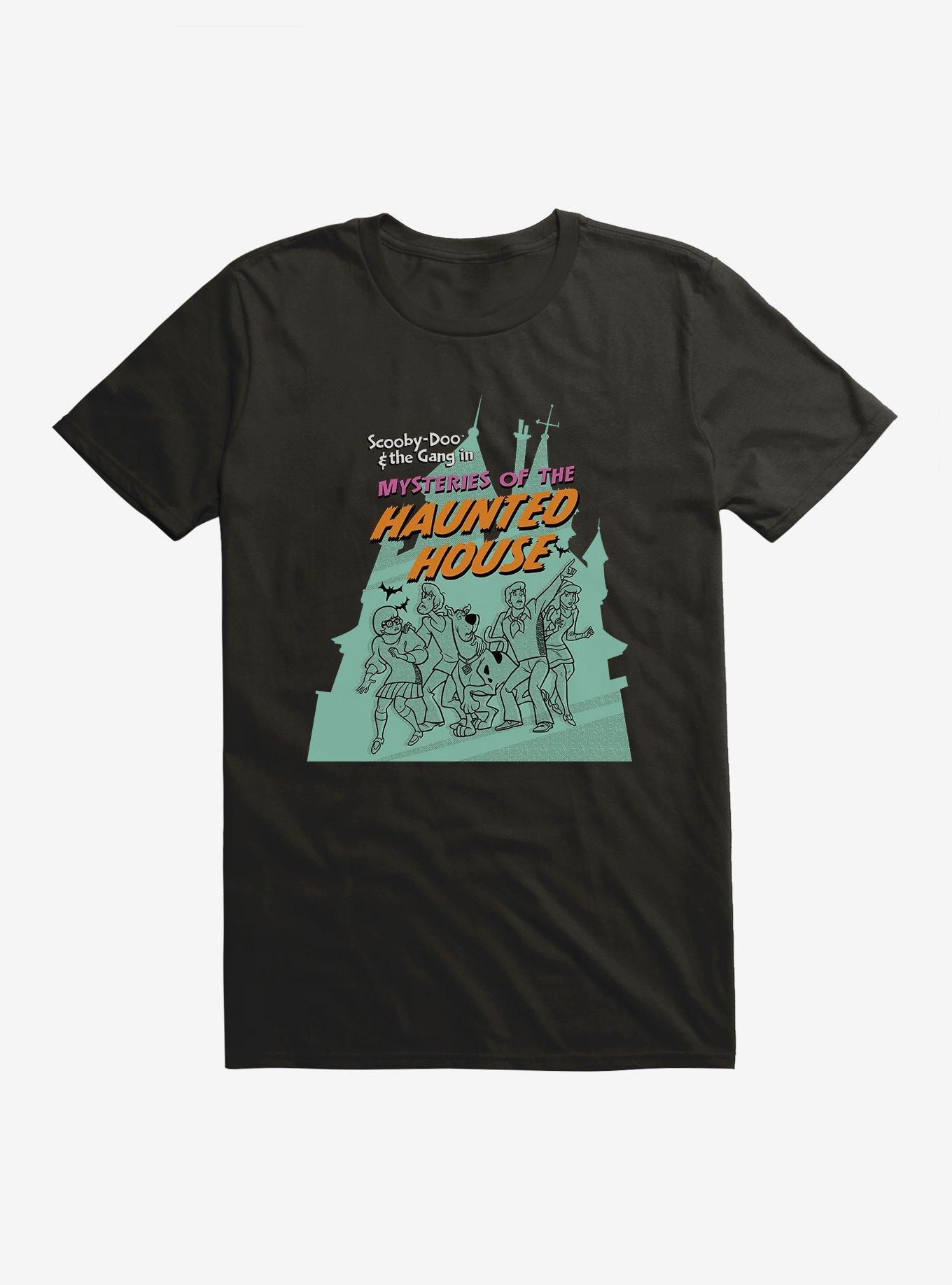 Scooby-Doo Halloween Scooby And The Gang Mysteries Of The Haunted House T-Shirt, BLACK, hi-res