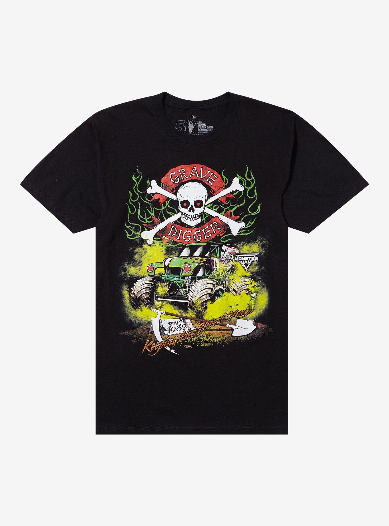 Monster Jam Grave Digger Shovel Sharp T-Shirt, , hi-res