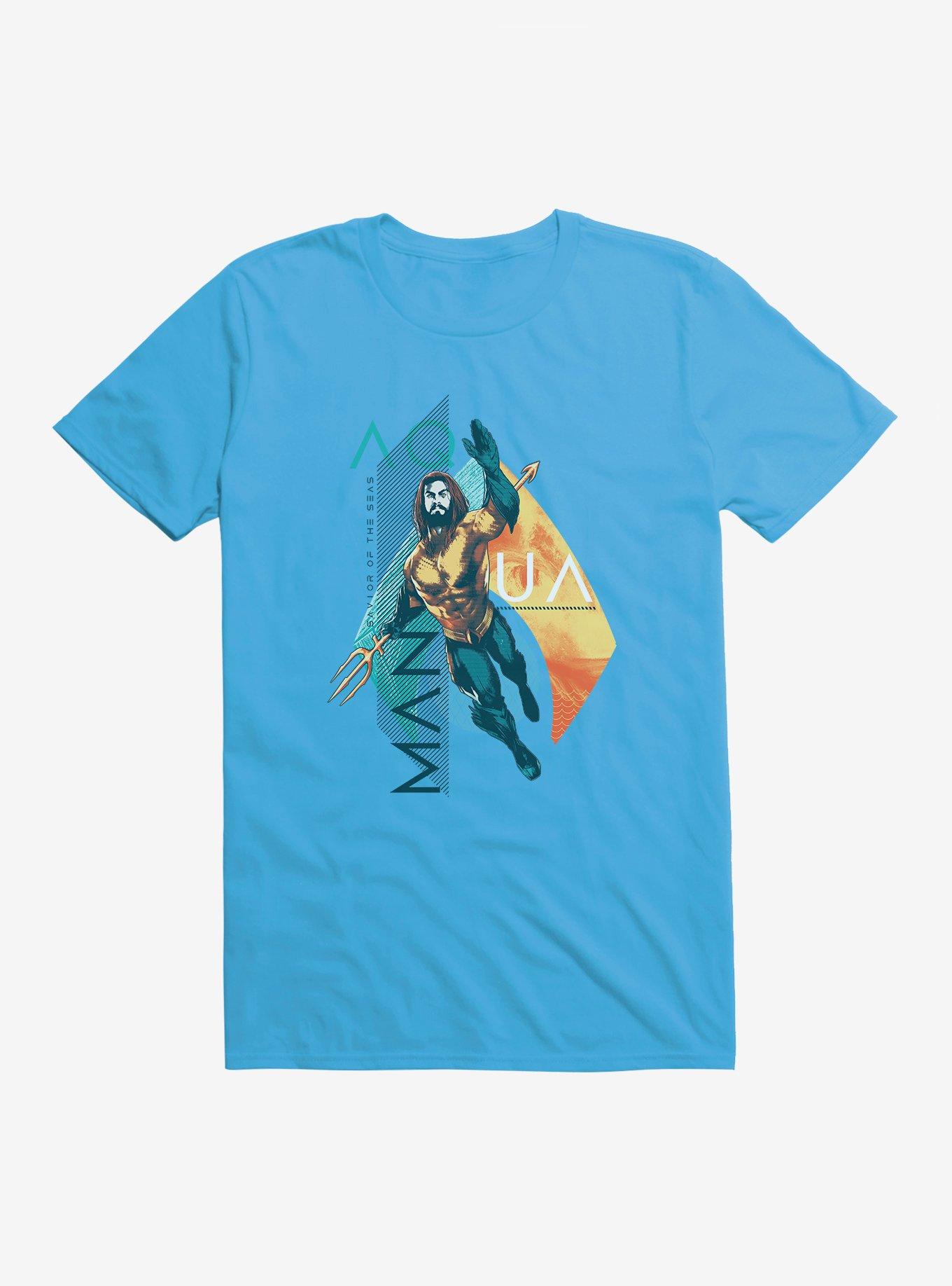 DC Comics Aquaman and Logo T-Shirt, , hi-res