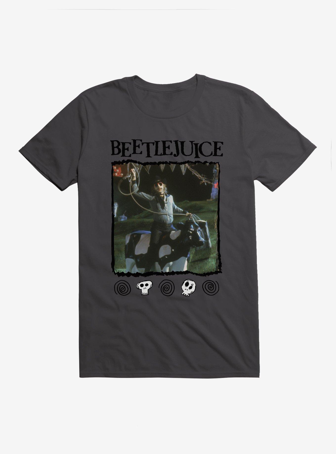 Beetlejuice Cowboy Scene T-Shirt, HEAVY METAL, hi-res