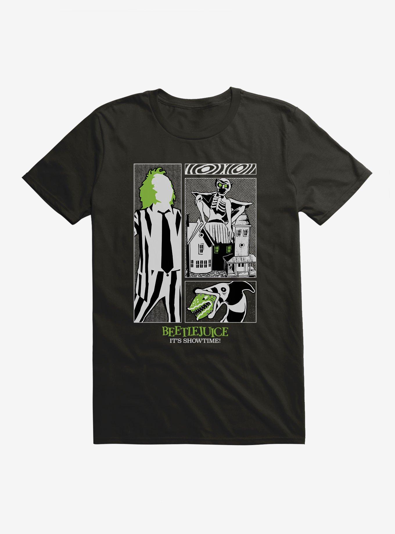 Beetlejuice It's Showtime! T-Shirt, BLACK, hi-res