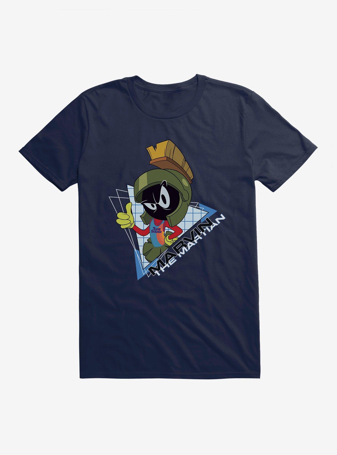 Space Jam: A New Legacy Marvin The Martian Triangle Grid T-Shirt, , hi-res