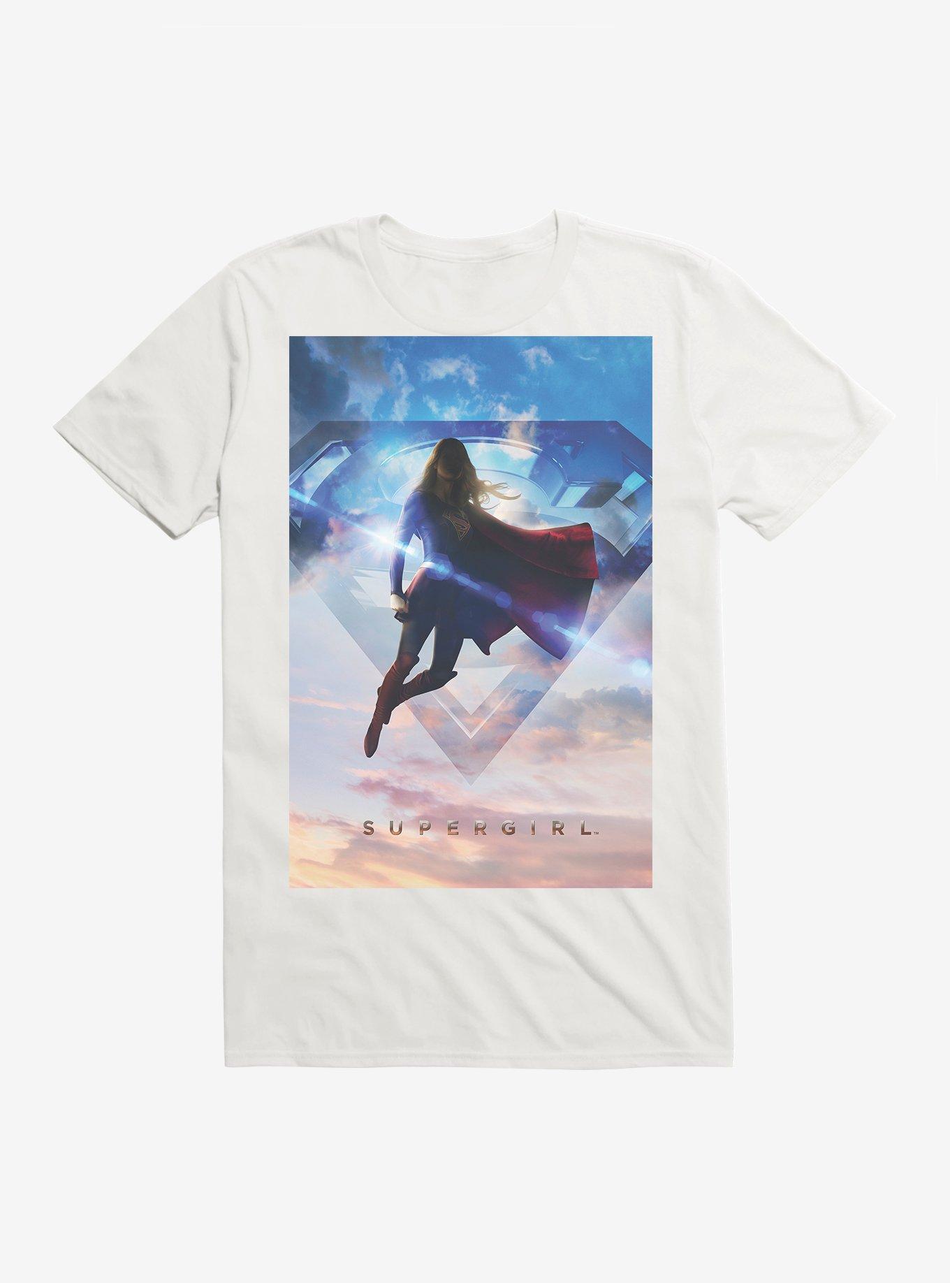 DC Comics Supergirl Logo Sky T-Shirt, , hi-res