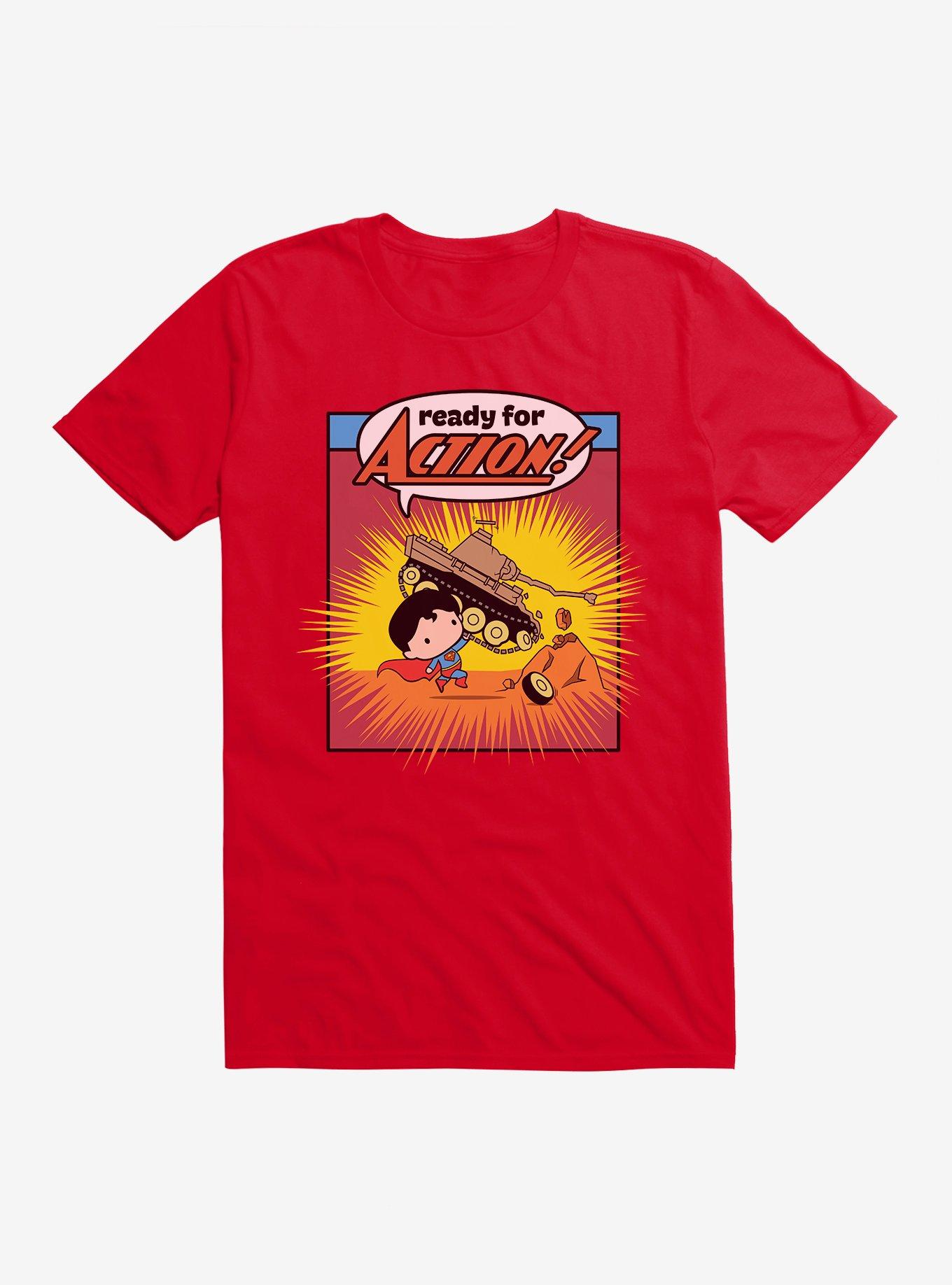 DC Comics Superman Chibi Super Strength T-Shirt, RED, hi-res