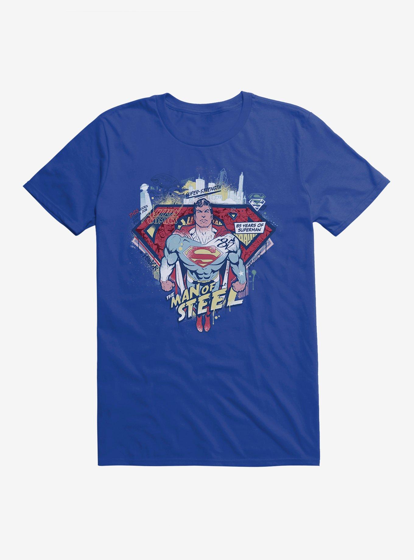 DC Comics Superman 85 Years The Man Of Steel T-Shirt