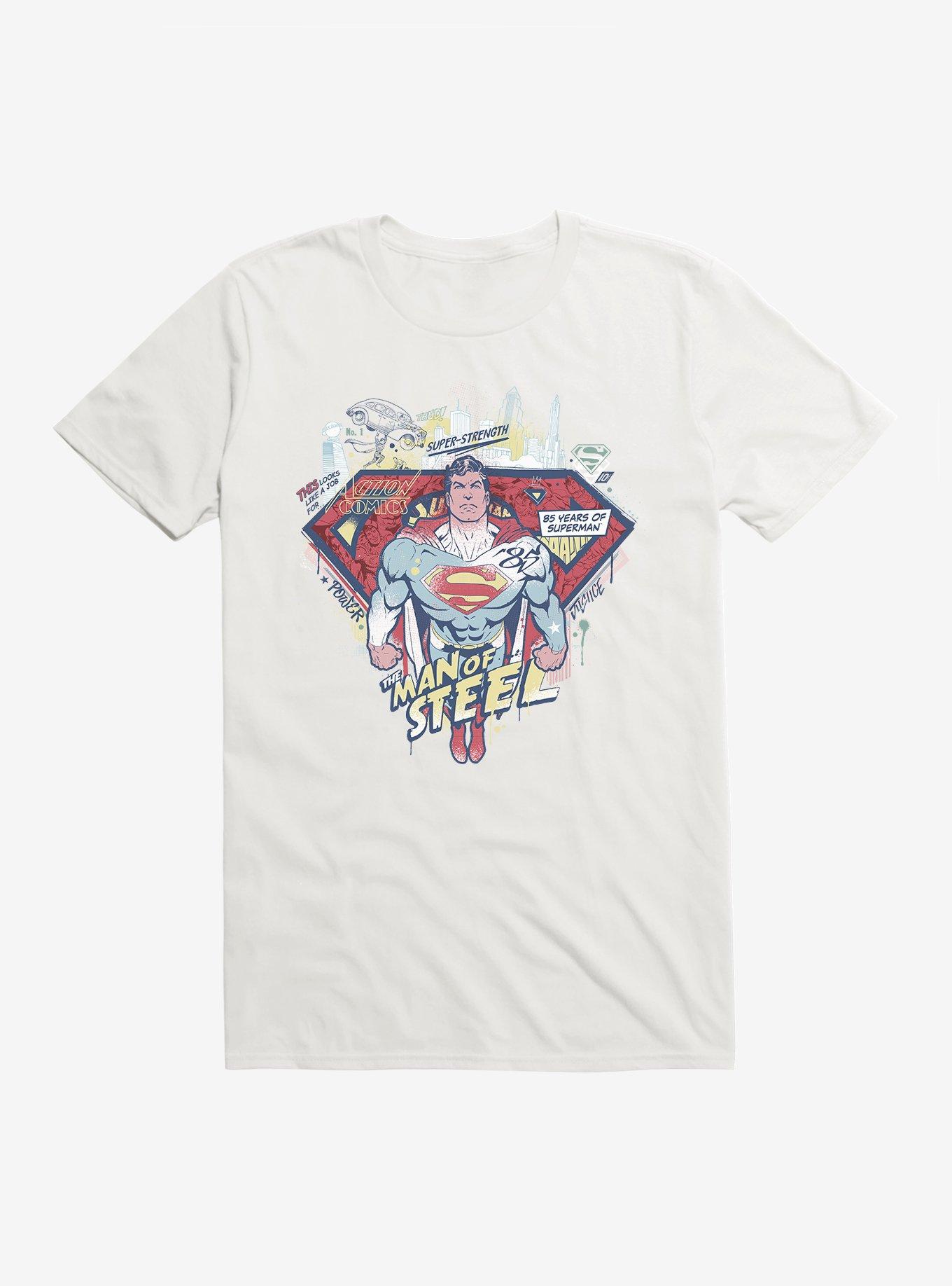 DC Comics Superman 85 Years The Man Of Steel T-Shirt