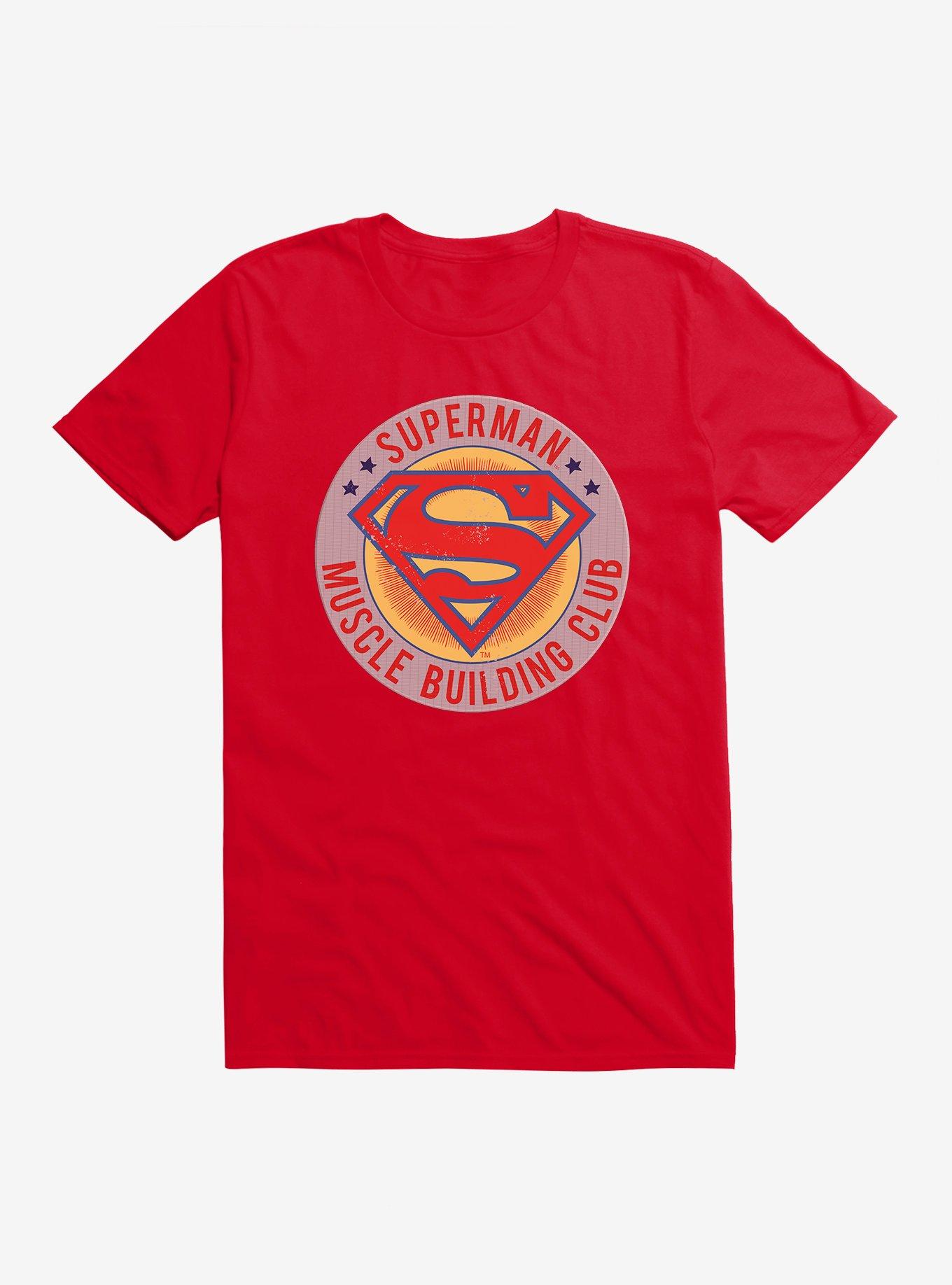 DC Comics Superman Muscle Building Club T-Shirt, , hi-res