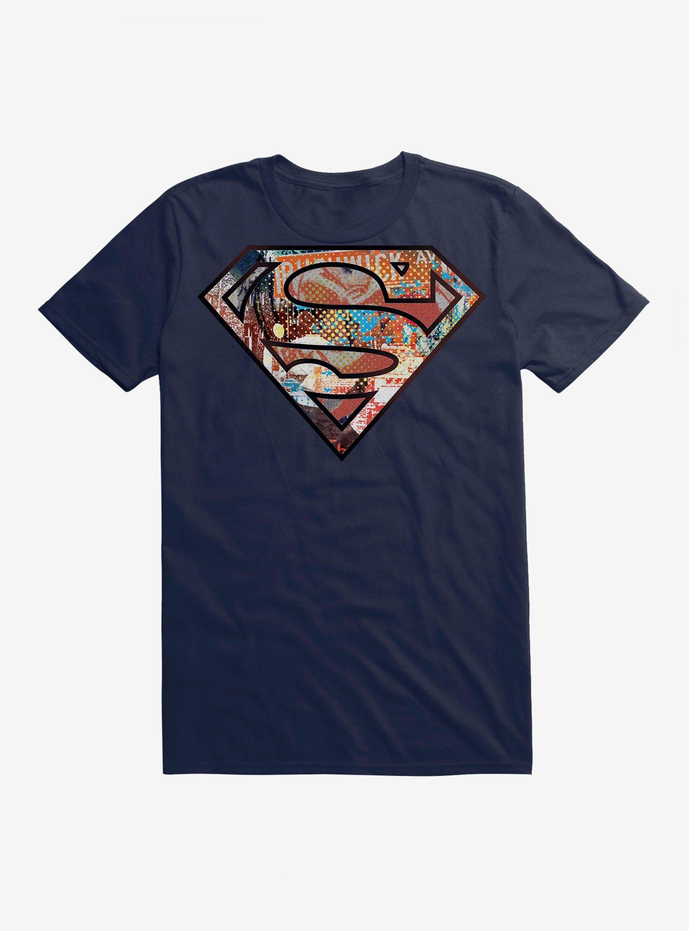 DC Comics Superman Pop Art Logo T-Shirt, MIDNIGHT NAVY, hi-res