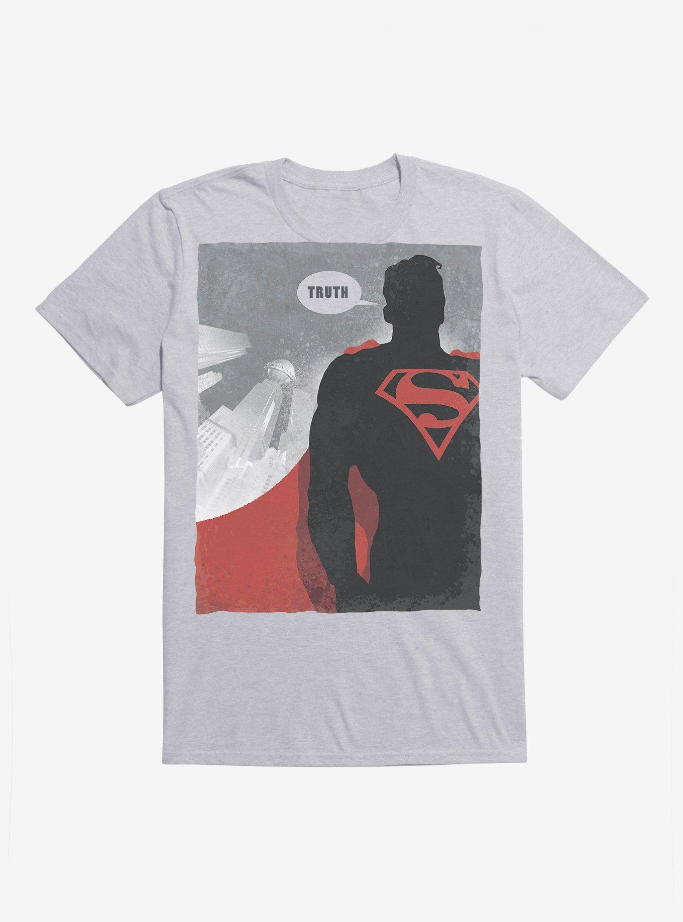 DC Comics Superman Speak The Truth T-Shirt, HEATHER GREY, hi-res