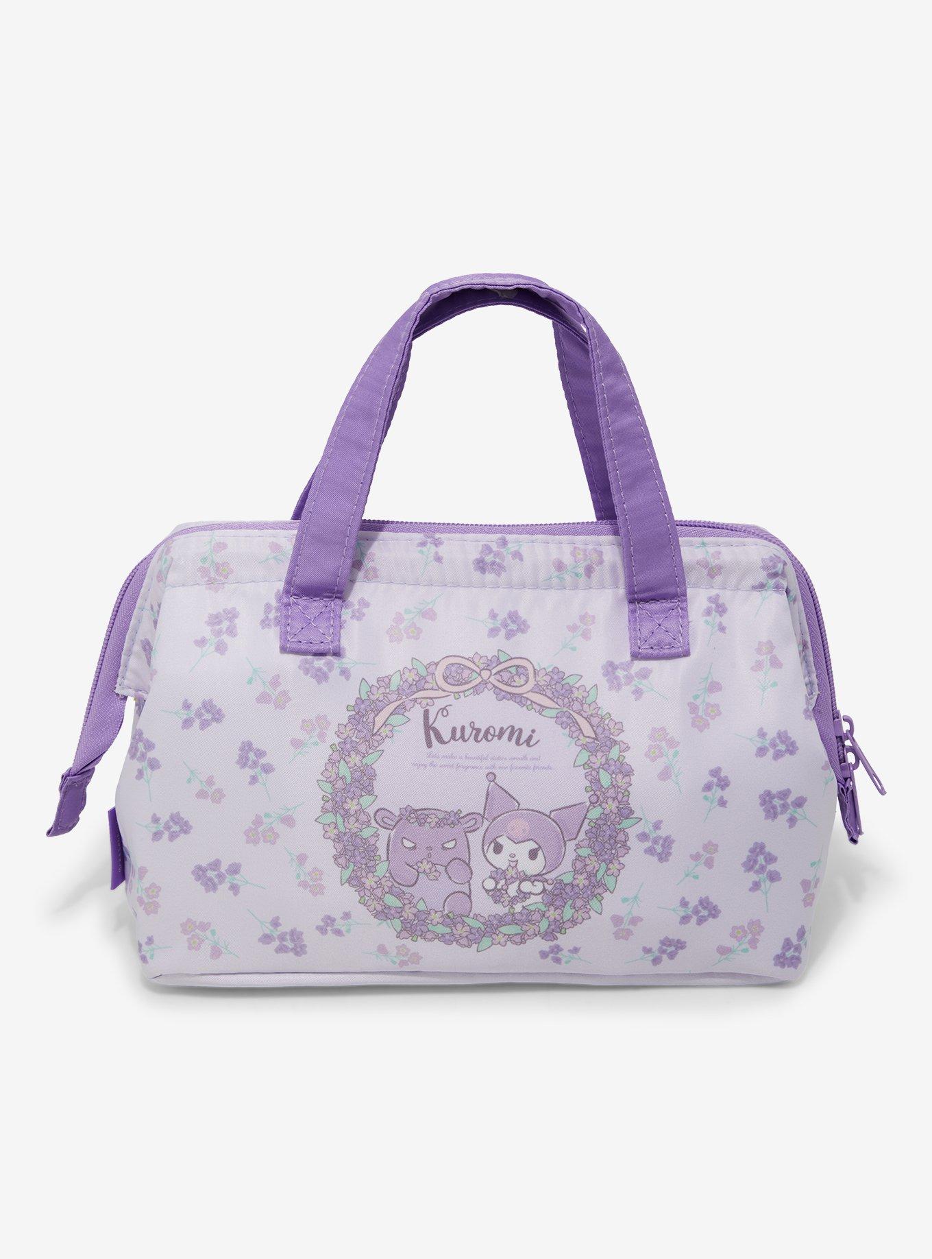 Sanrio Kuromi Purple Floral Insulated Lunch Bag, , hi-res