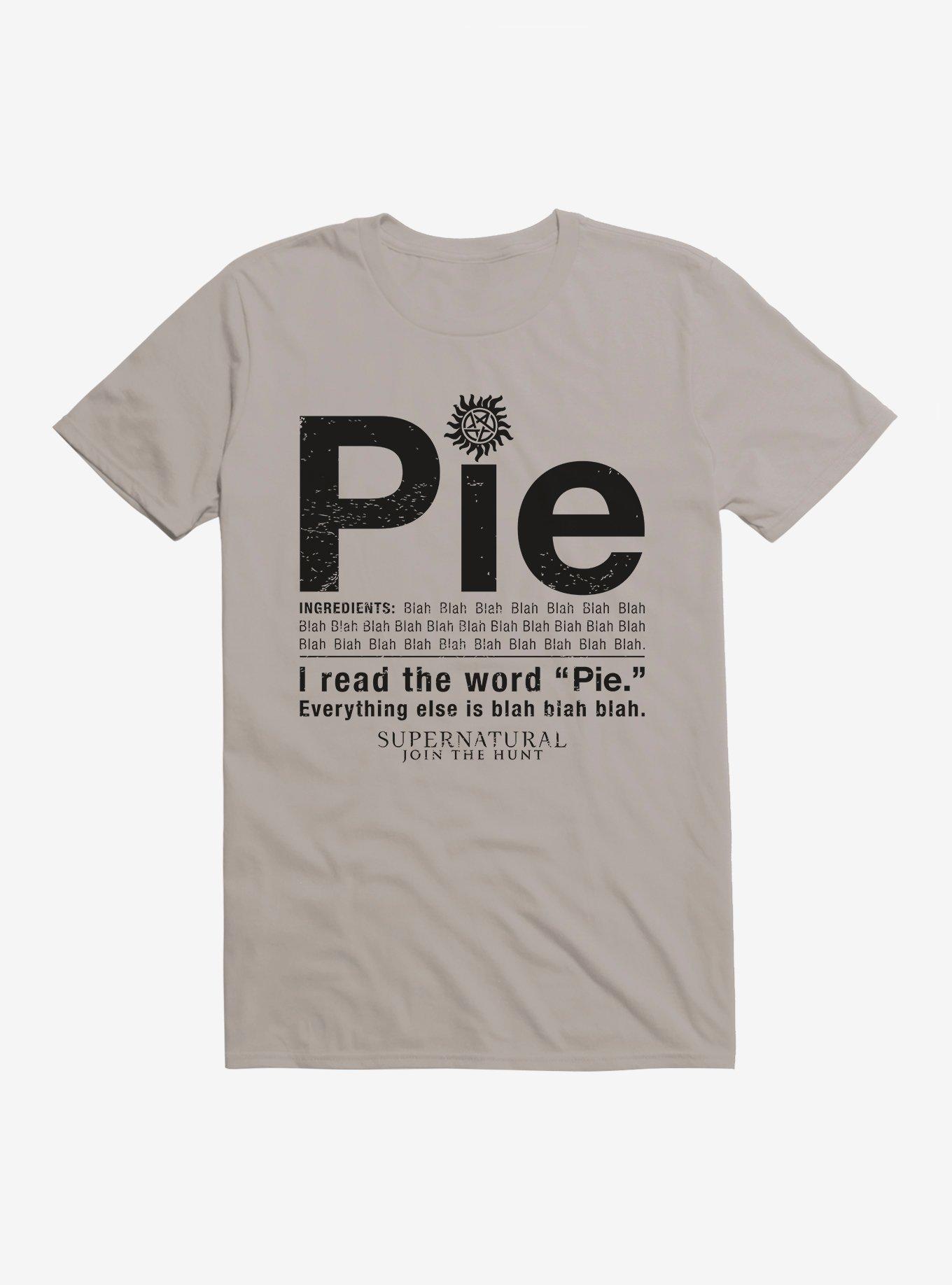 Supernatural Pie T-Shirt, LIGHT GREY, hi-res