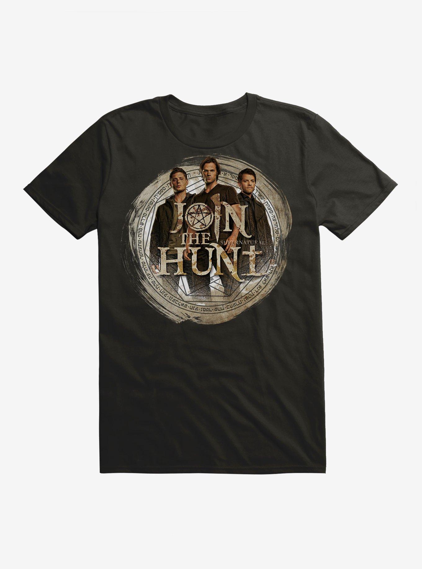 Supernatural Join The Hunt Group T-Shirt, BLACK, hi-res