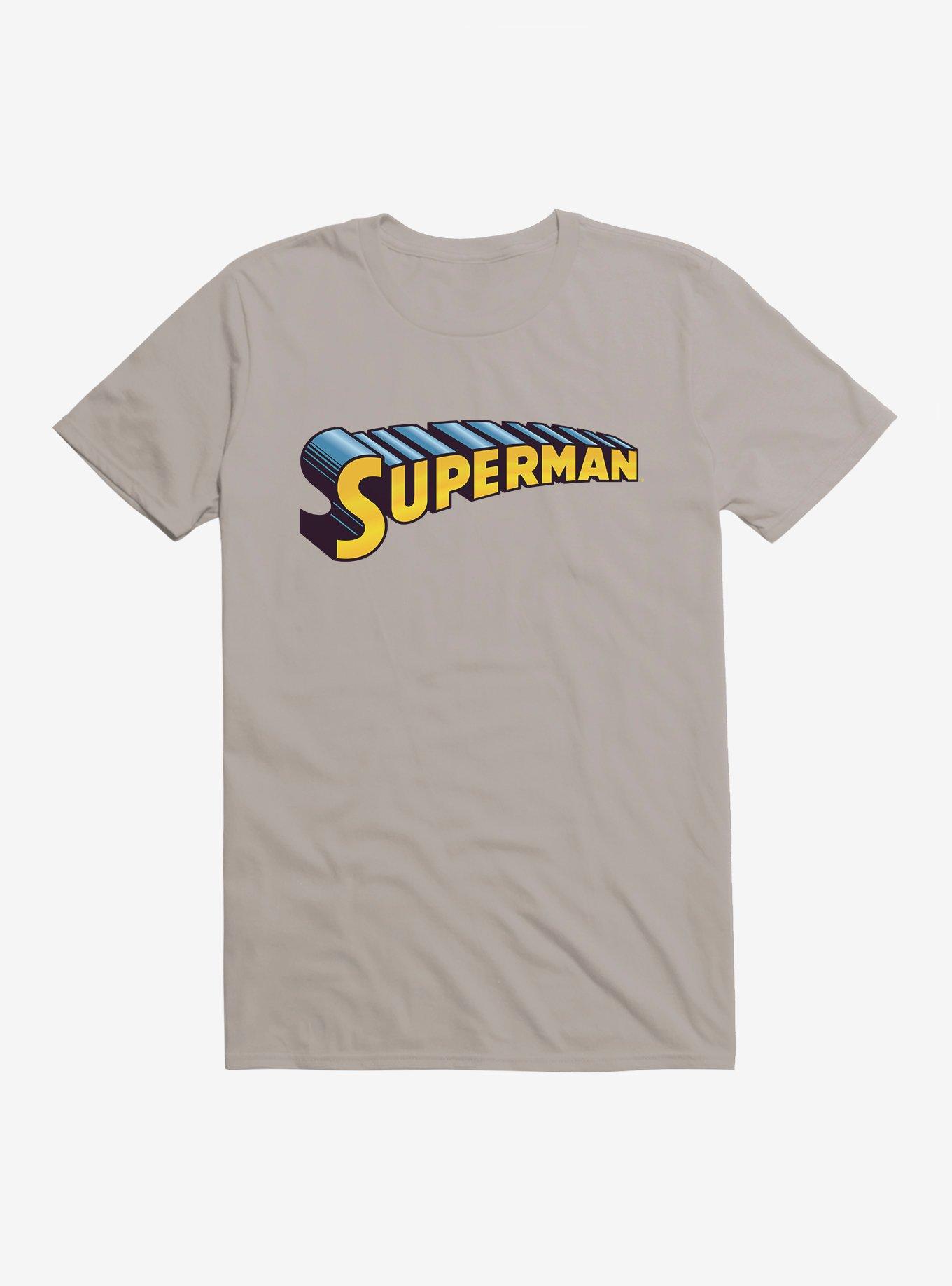 DC Comics Superman Blue 3D Logo T-Shirt, , hi-res