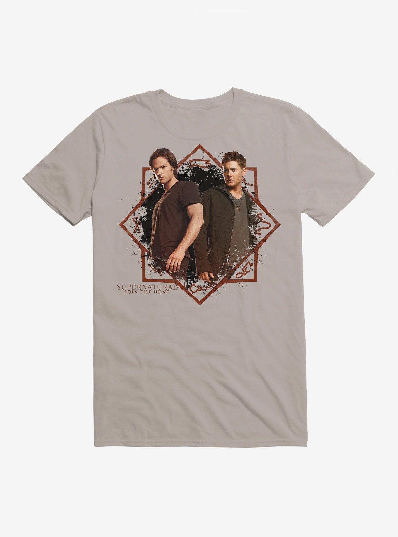 Supernatural Sam Dean T-Shirt, LIGHT GREY, hi-res