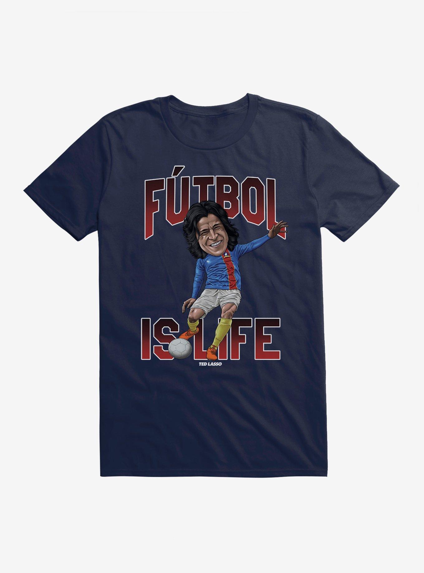 Ted Lasso Dani Rojas Futbol Is Life T-Shirt, MIDNIGHT NAVY, hi-res