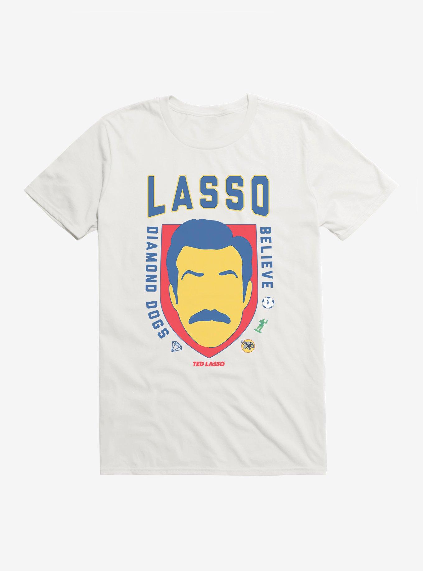 Ted Lasso Diamond Dogs Believe T-Shirt, WHITE, hi-res