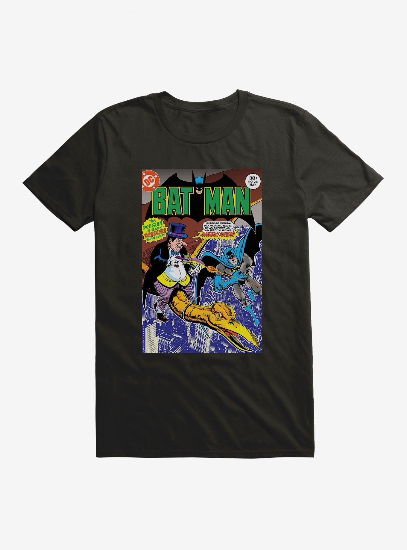 Batman The Penguin Comic Book Cover T-Shirt, BLACK, hi-res