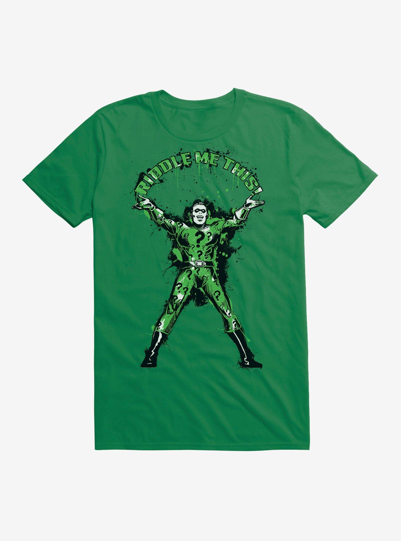 Batman The Riddler Riddle Me This T-Shirt, IRISH GREEN, hi-res