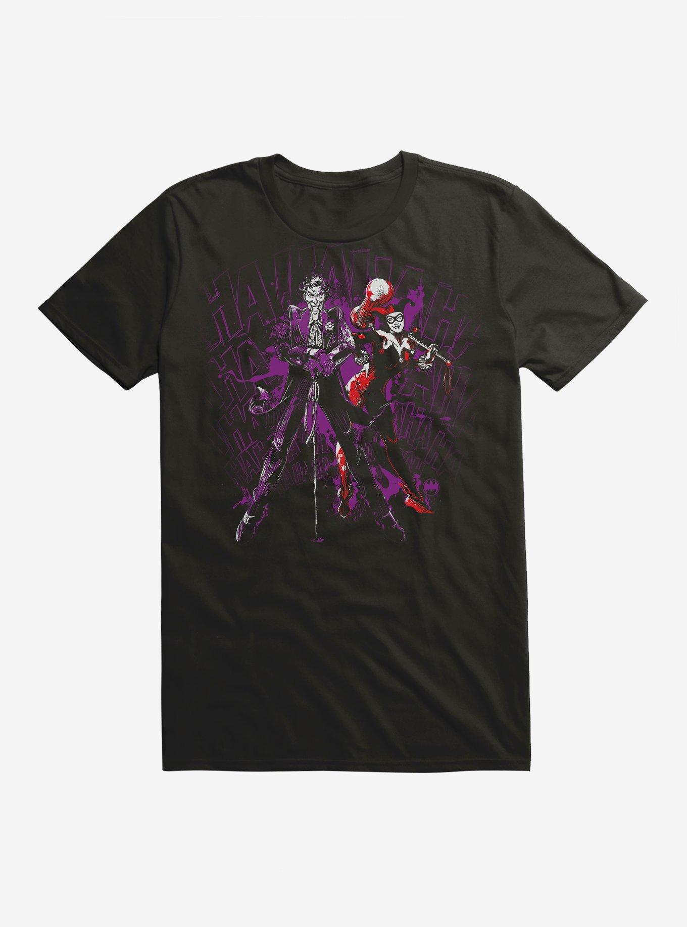 Batman Villains Joker Hahaha Black T-Shirt, , hi-res