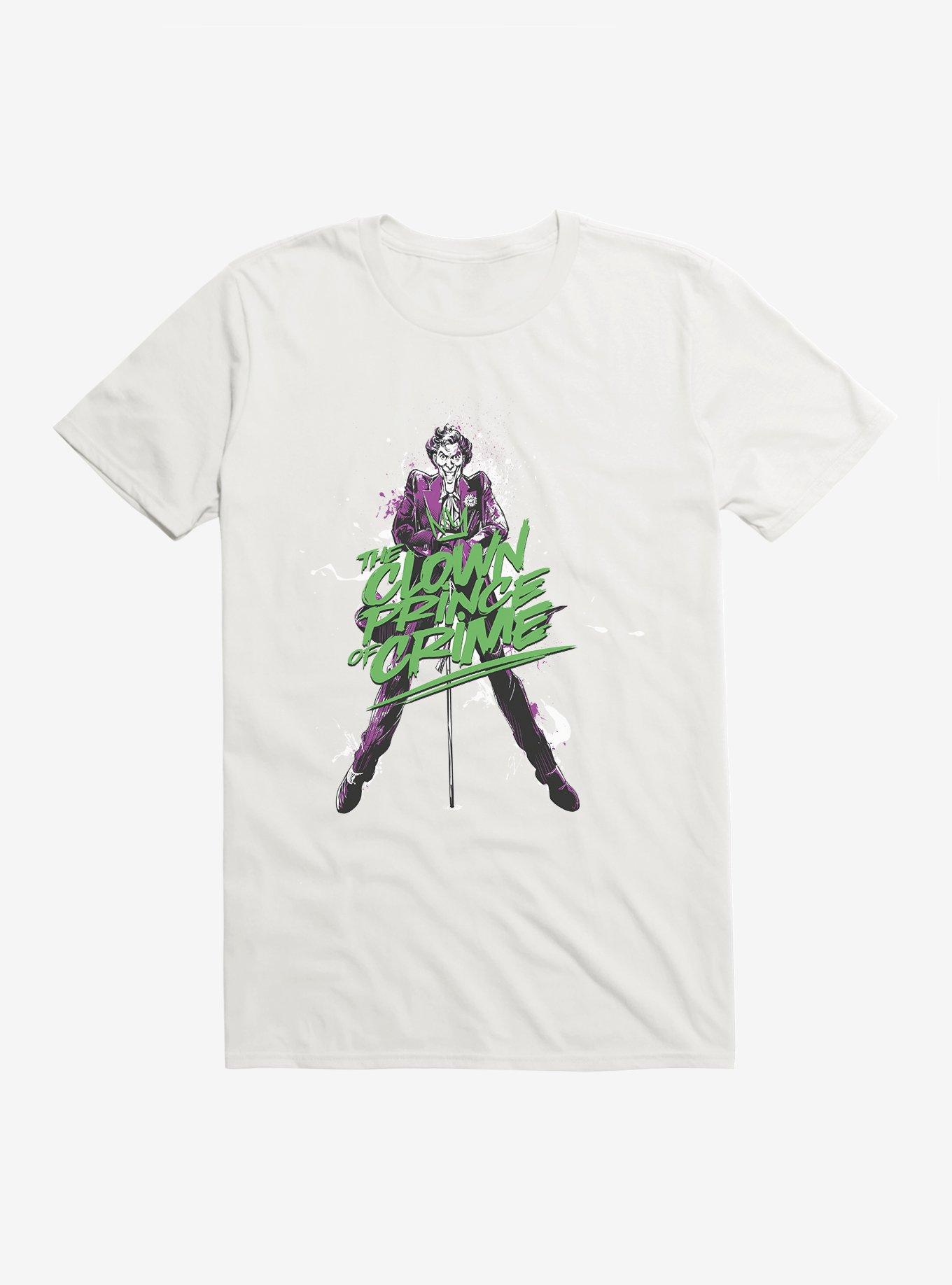 Batman Villains Prince of Crime Black T-Shirt, WHITE, hi-res